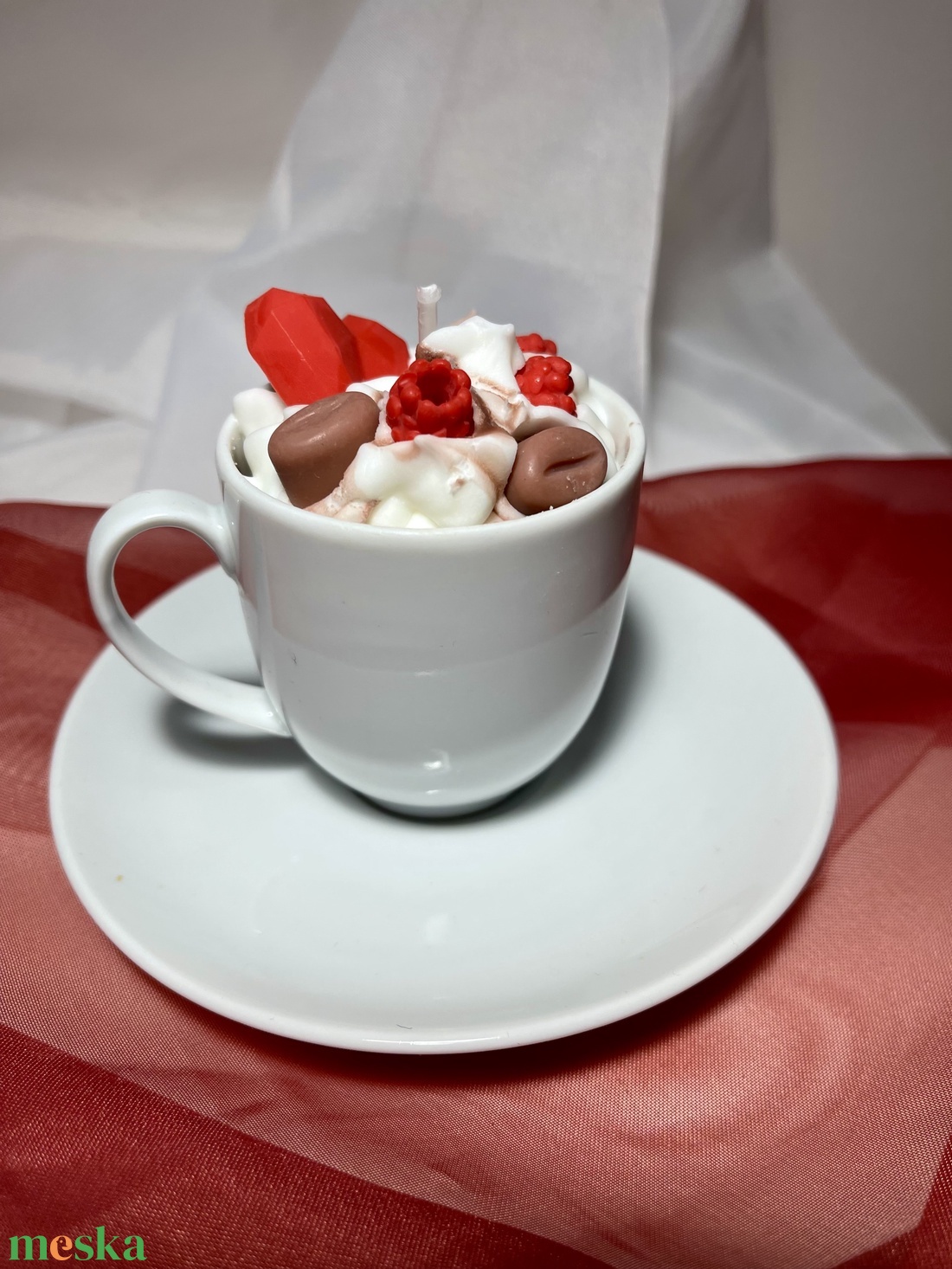 Szójaviasz illatgyertya Valentin-napi kávé - otthon & életmód - gyertya, illat, aroma - gyertya - Meska.hu