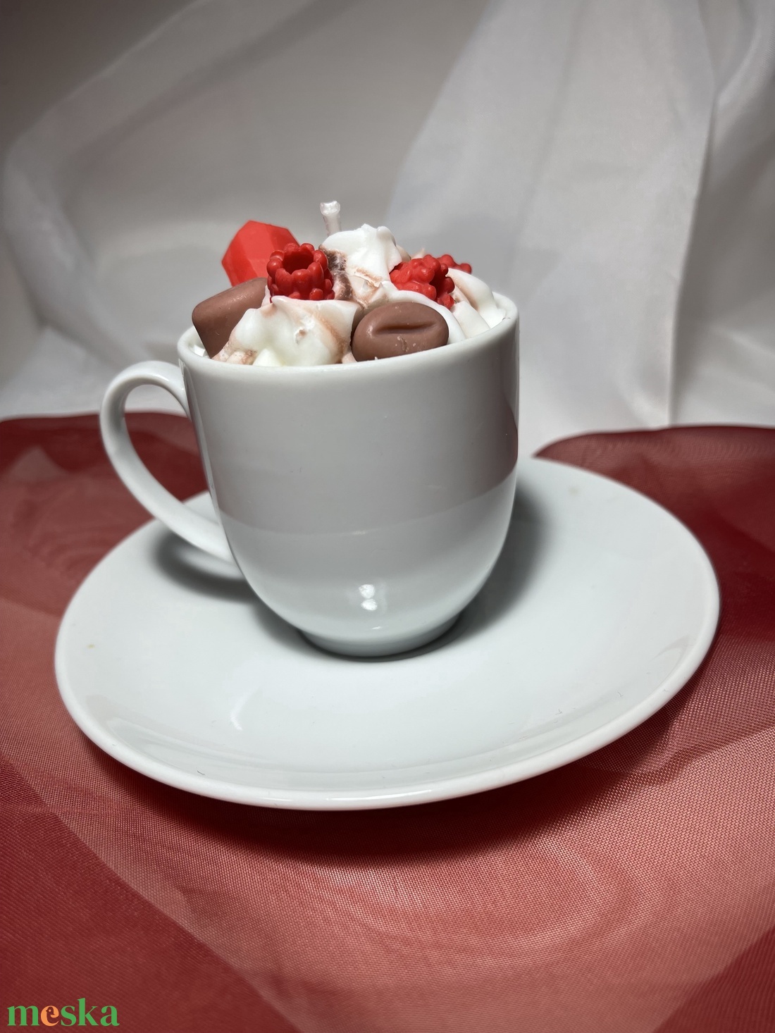 Szójaviasz illatgyertya Valentin-napi kávé - otthon & életmód - gyertya, illat, aroma - gyertya - Meska.hu