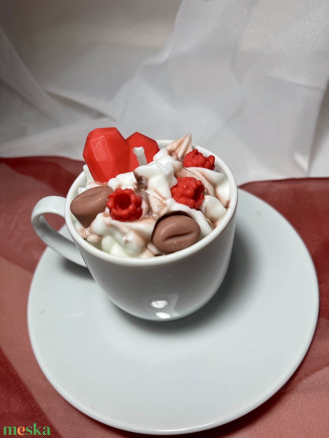 Szójaviasz illatgyertya Valentin-napi kávé - otthon & életmód - gyertya, illat, aroma - gyertya - Meska.hu