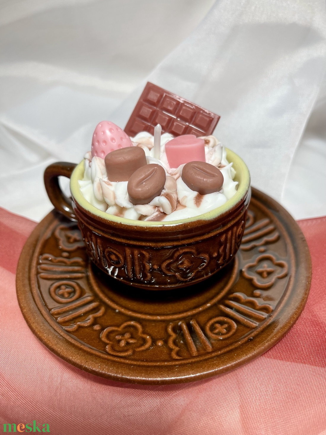 Szójaviasz illatgyertya kávé- gyümölcs - otthon & életmód - gyertya, illat, aroma - gyertya - Meska.hu