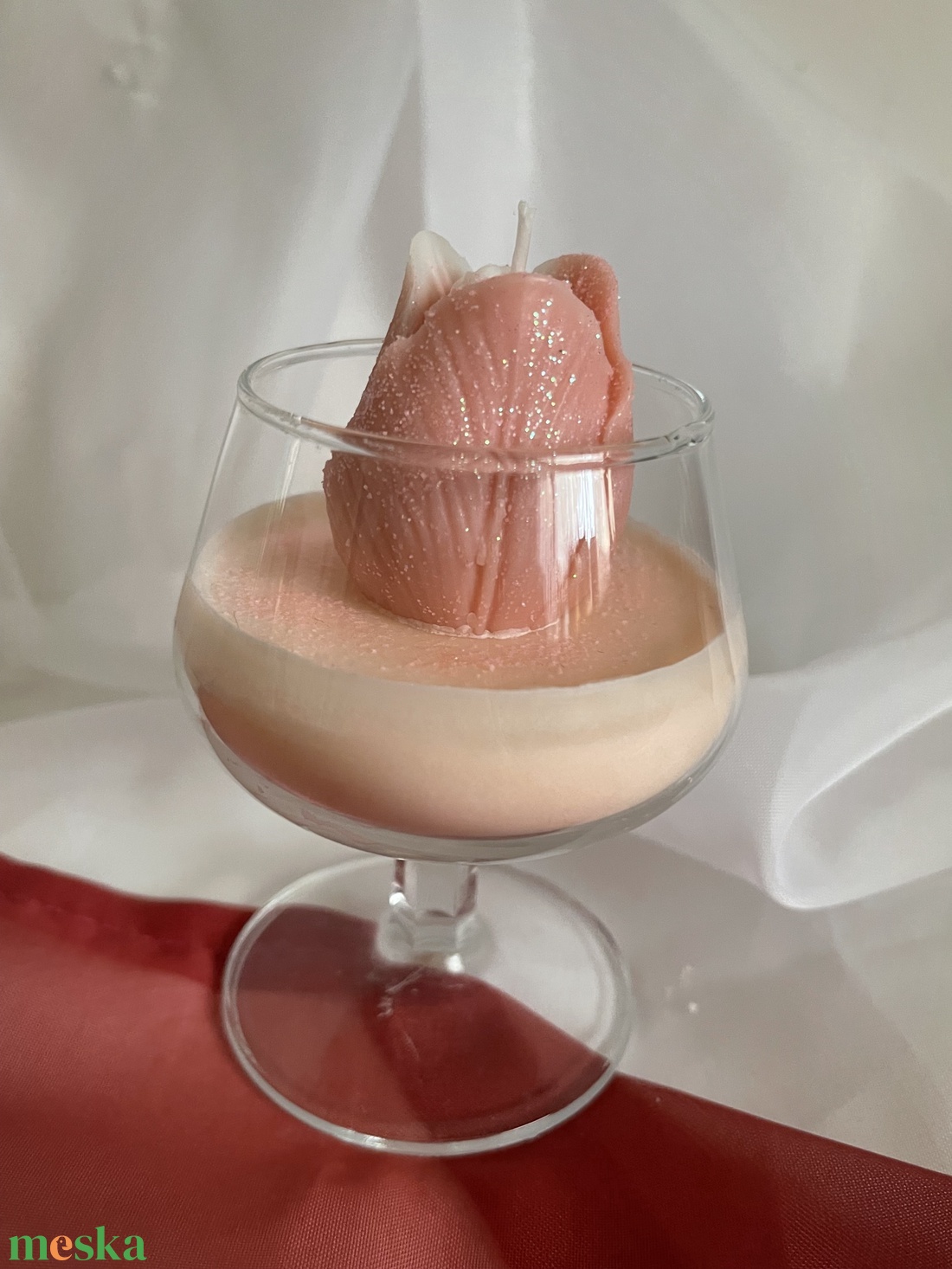 Szójaviasz illatgyertya tulipánnal - otthon & életmód - gyertya, illat, aroma - gyertya - Meska.hu