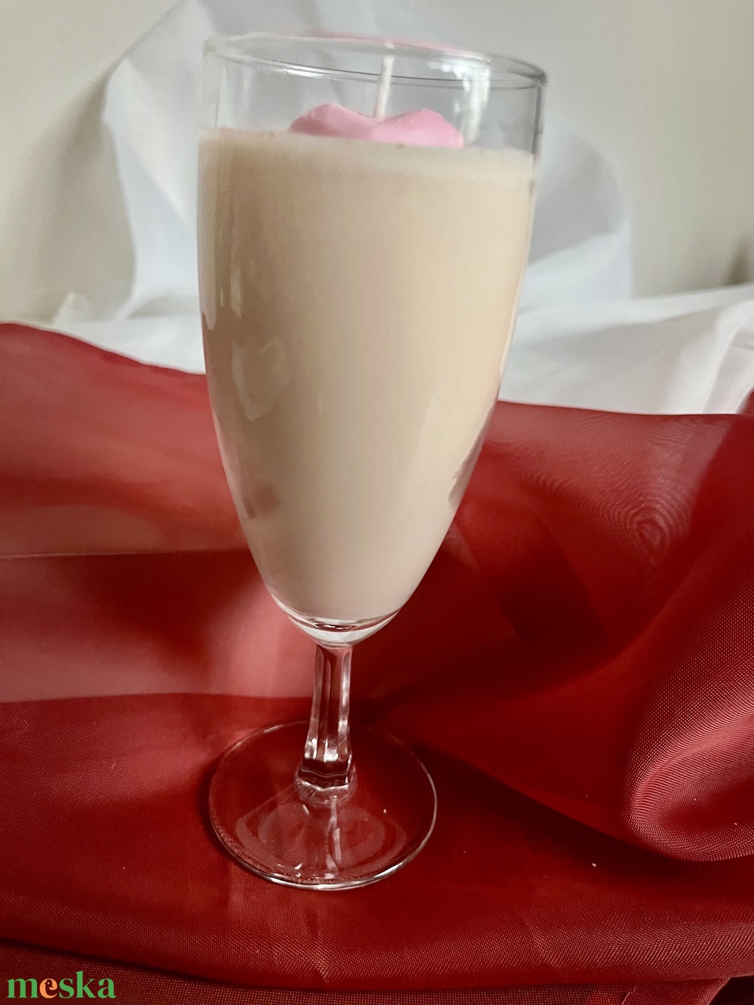 Szójaviasz illatgyertya szívecskével - otthon & életmód - gyertya, illat, aroma - gyertya - Meska.hu