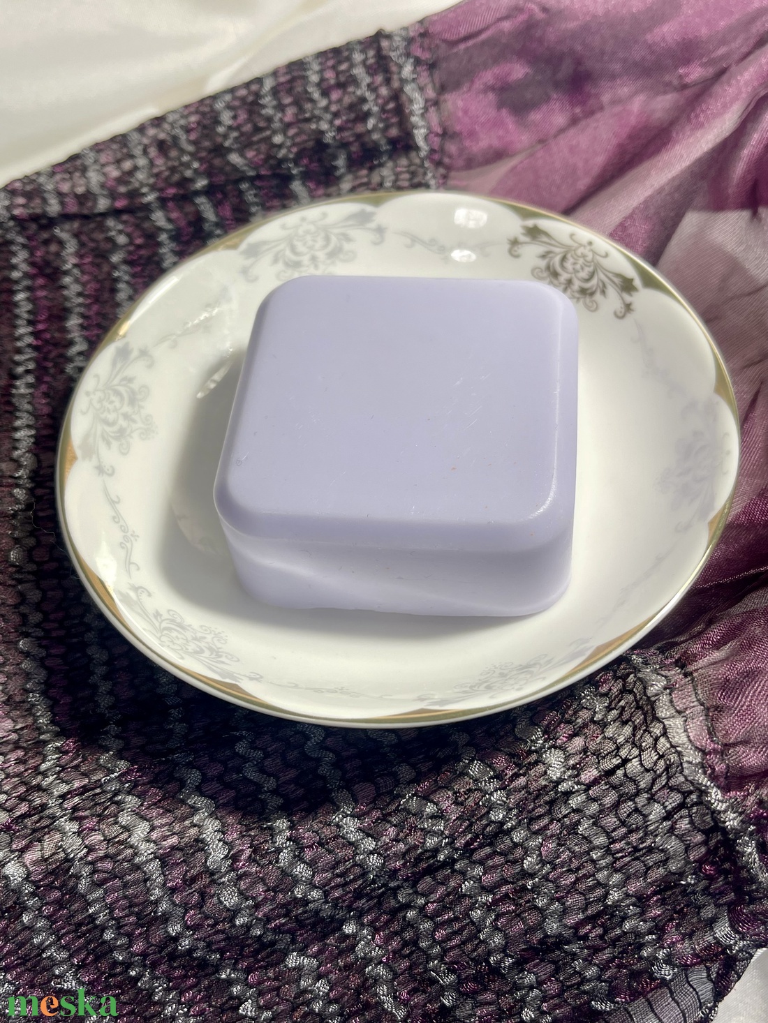 Levendula szappan szögletes - szépségápolás - szappan & fürdés - fürdősó, fürdőgolyó, habfürdő - Meska.hu