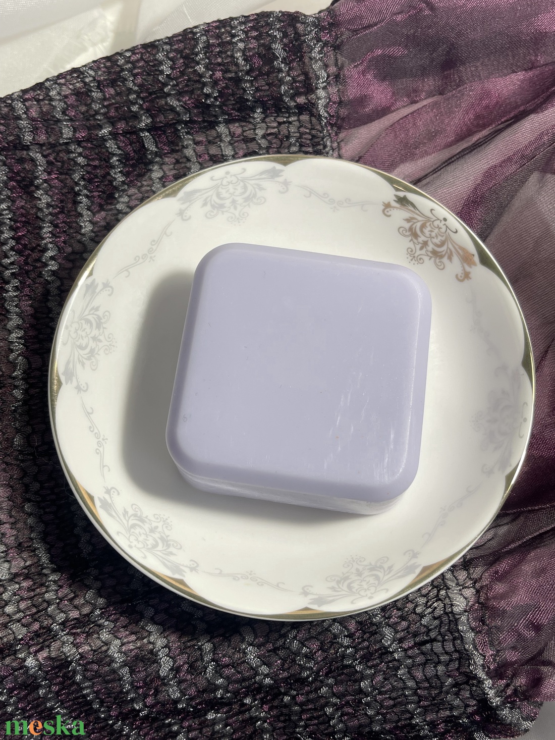 Levendula szappan szögletes - szépségápolás - szappan & fürdés - fürdősó, fürdőgolyó, habfürdő - Meska.hu