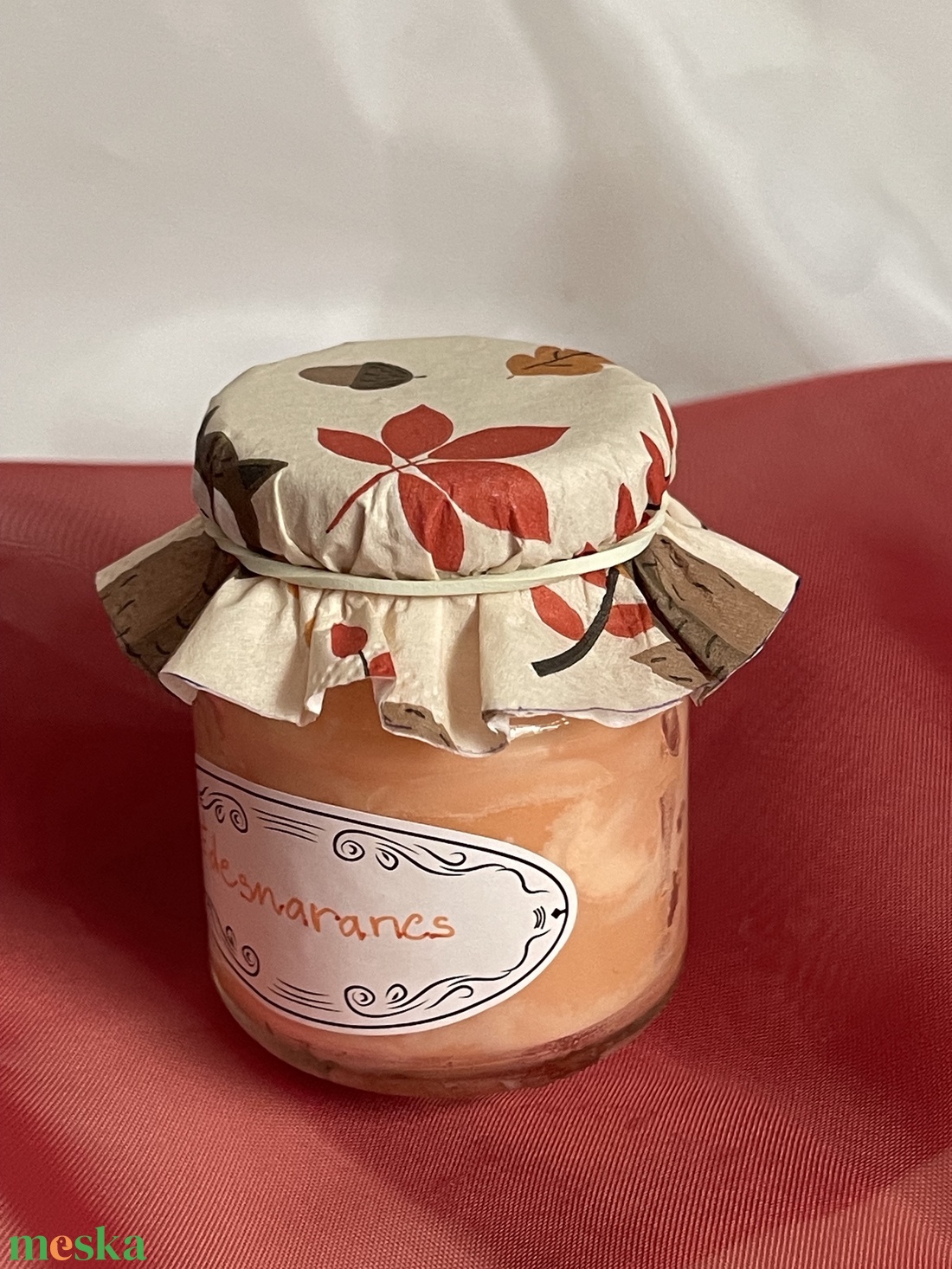 Édesnarancs szójaviasz illatgyertya - otthon & életmód - gyertya, illat, aroma - gyertya - Meska.hu