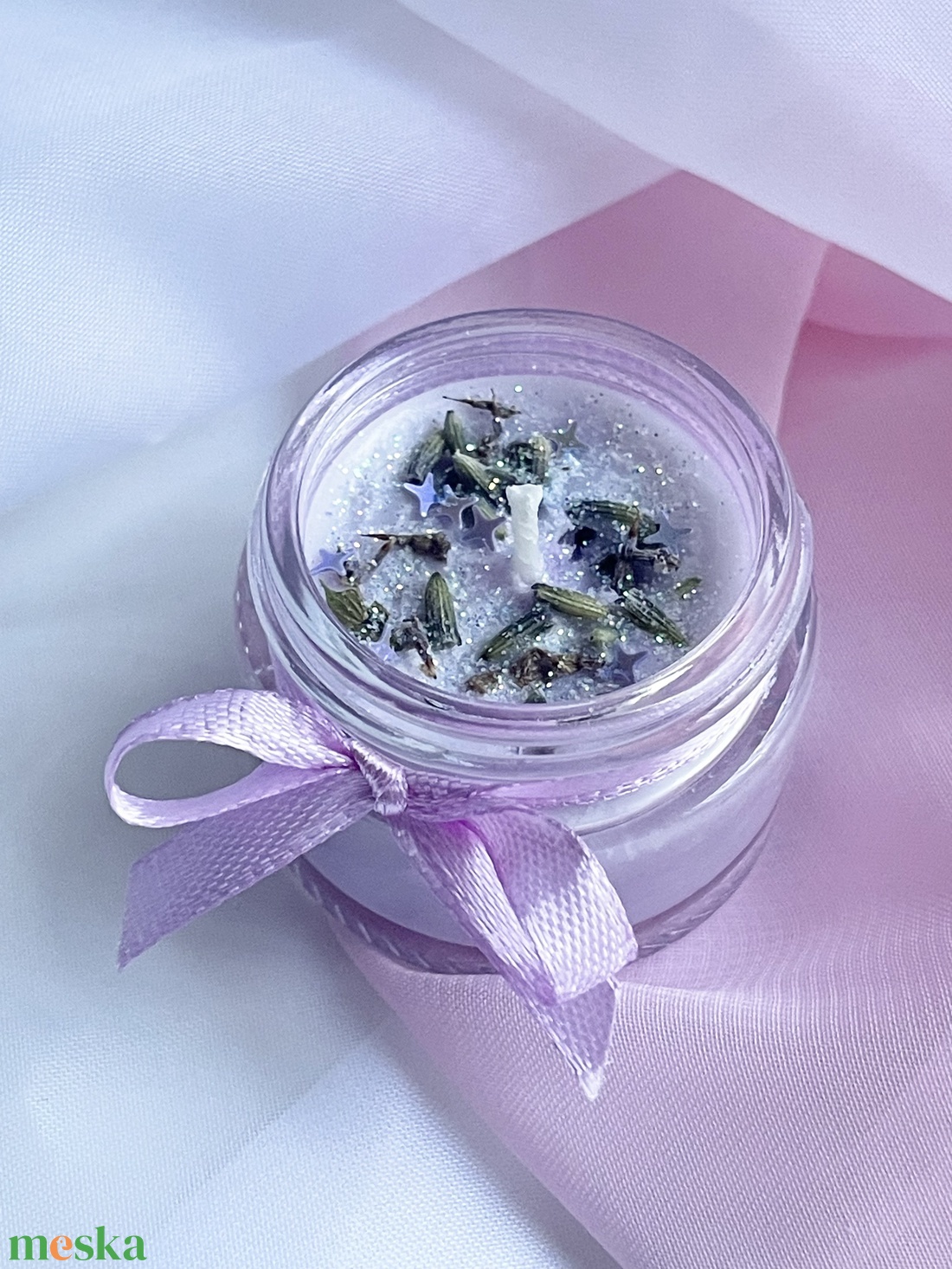 Levendulás illatmécses mini üvegben - otthon & életmód - gyertya, illat, aroma - gyertya - Meska.hu