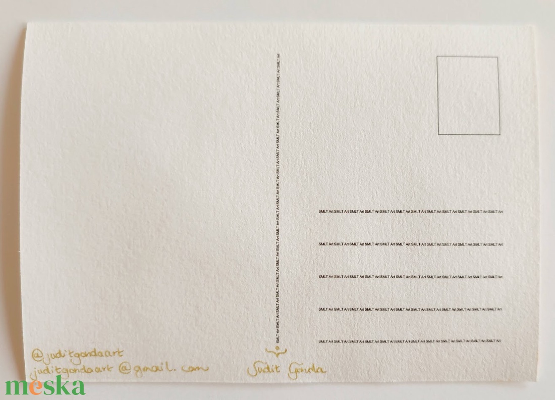 Eredeti akvarell őszi tökhintós-tündéres képeslap festmény - művészet - festmény - akvarell - Meska.hu