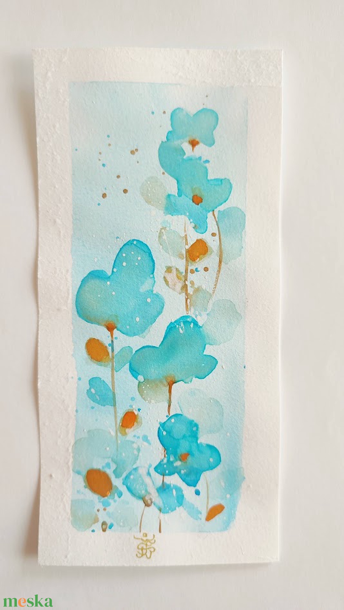 Eredeti akvarell festmény könyvjelző - művészet - festmény - akvarell - Meska.hu