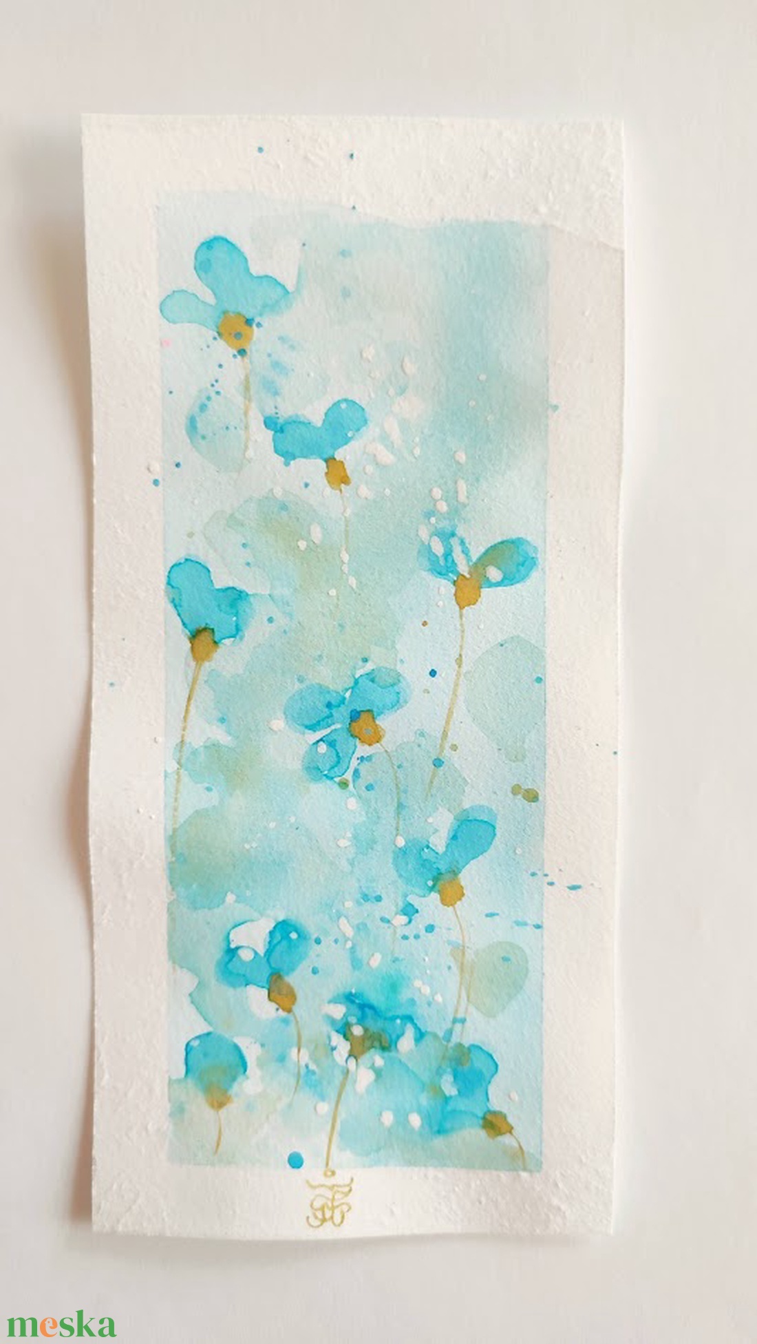 Eredeti akvarell festmény könyvjelző - művészet - festmény - akvarell - Meska.hu