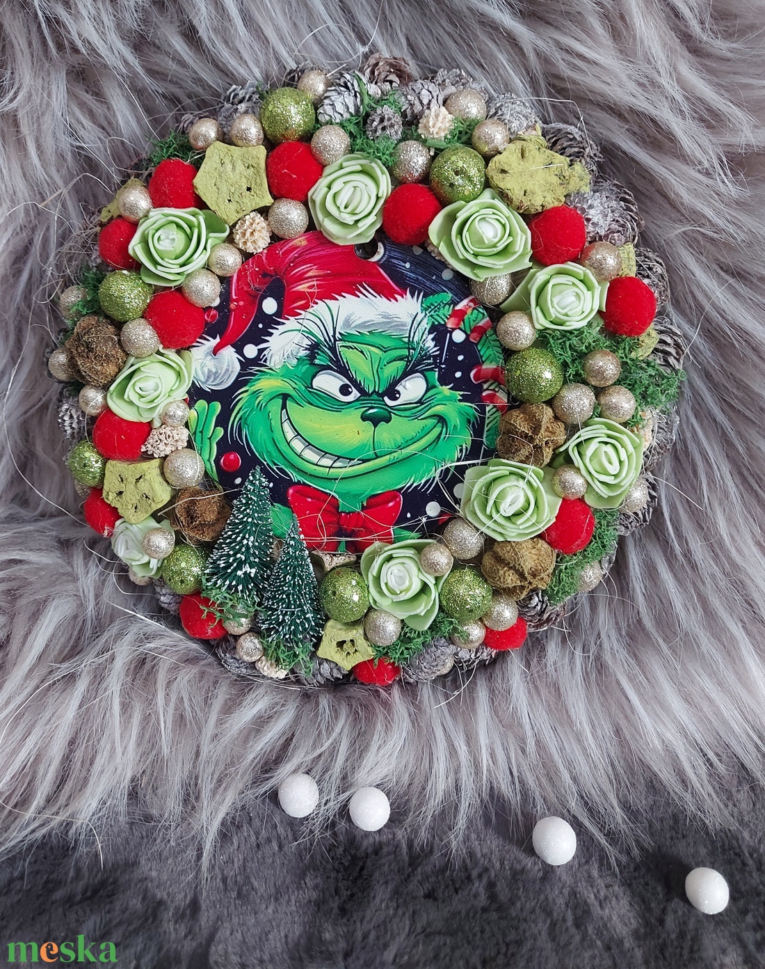 Grincs kopogtató - karácsony - karácsonyi lakásdekoráció - karácsonyi ajtódíszek - Meska.hu Grincs kopogtató - karácsony - karácsonyi lakásdekoráció - karácsonyi ajtódíszek - Meska.hu