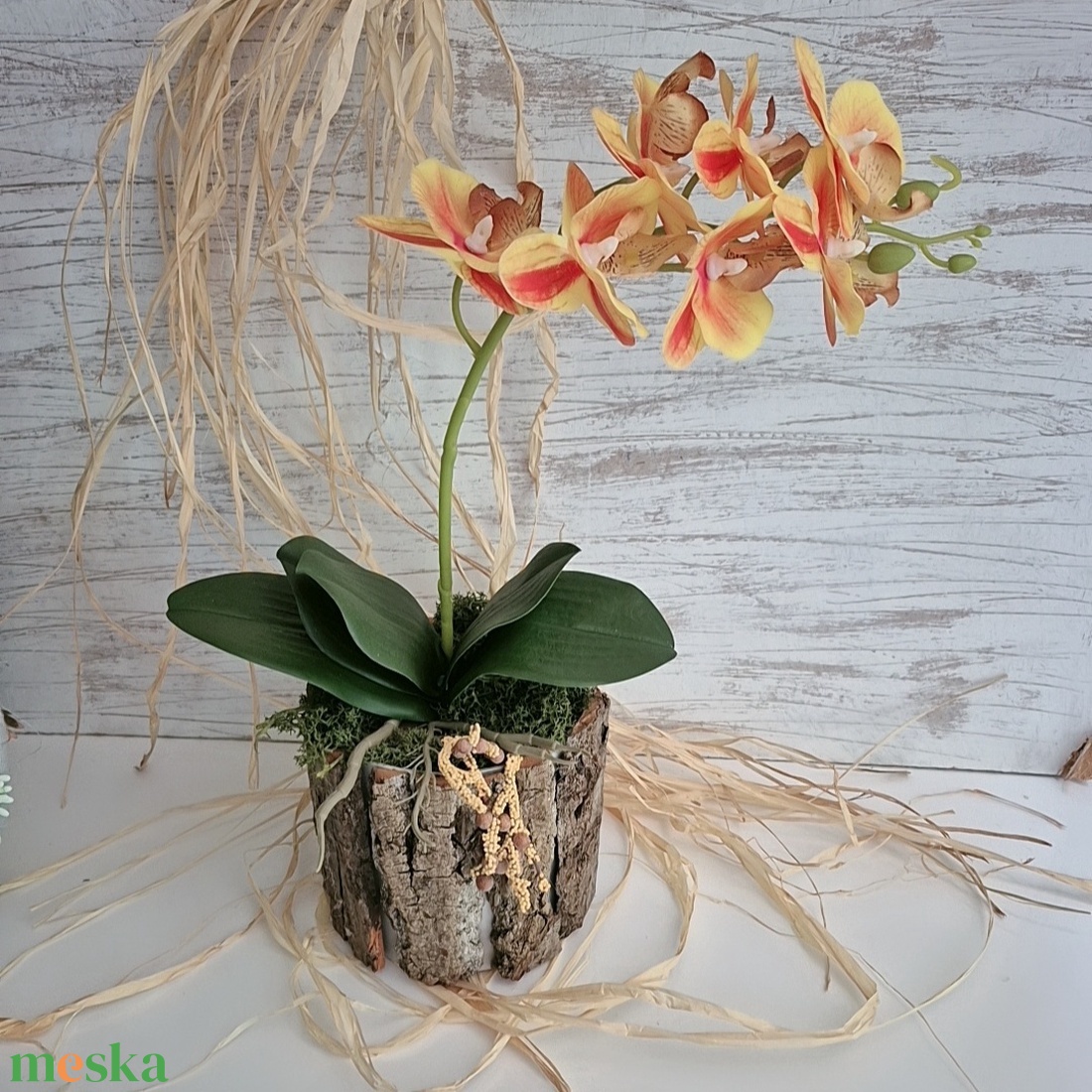 Narancsos orchidea - otthon & életmód - dekoráció - asztal és polc dekoráció - asztaldísz - Meska.hu Narancsos orchidea - otthon & életmód - dekoráció - asztal és polc dekoráció - asztaldísz - Meska.hu