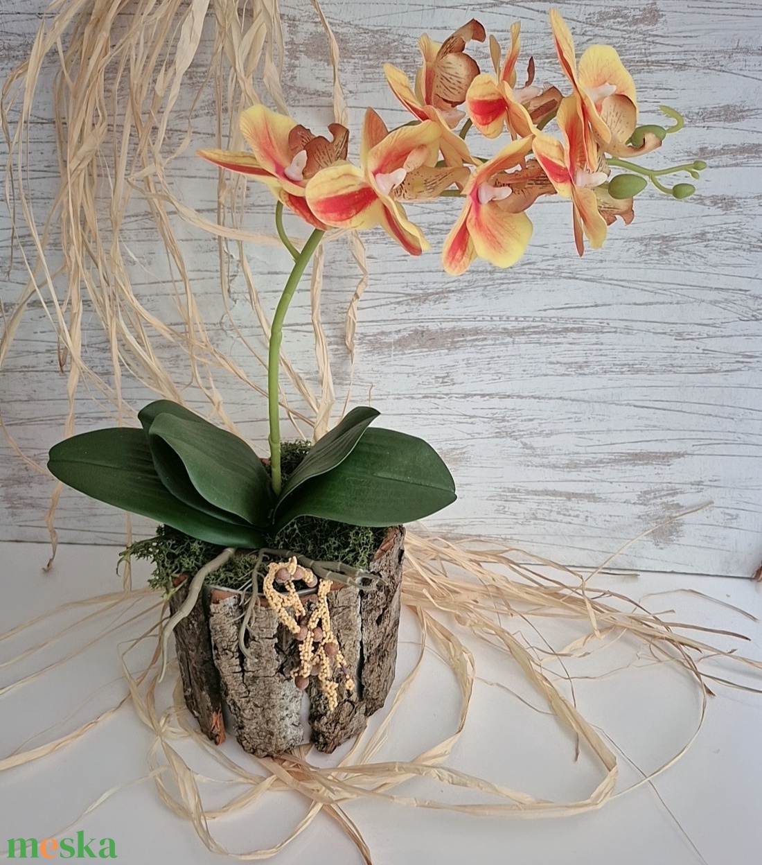 Narancsos orchidea - otthon & életmód - dekoráció - asztal és polc dekoráció - asztaldísz - Meska.hu Narancsos orchidea - otthon & életmód - dekoráció - asztal és polc dekoráció - asztaldísz - Meska.hu