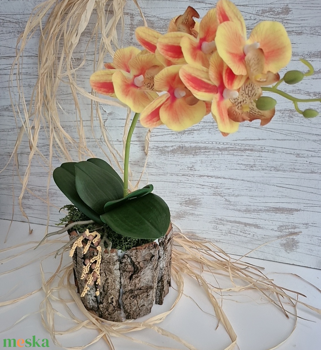 Narancsos orchidea - otthon & életmód - dekoráció - asztal és polc dekoráció - asztaldísz - Meska.hu Narancsos orchidea - otthon & életmód - dekoráció - asztal és polc dekoráció - asztaldísz - Meska.hu