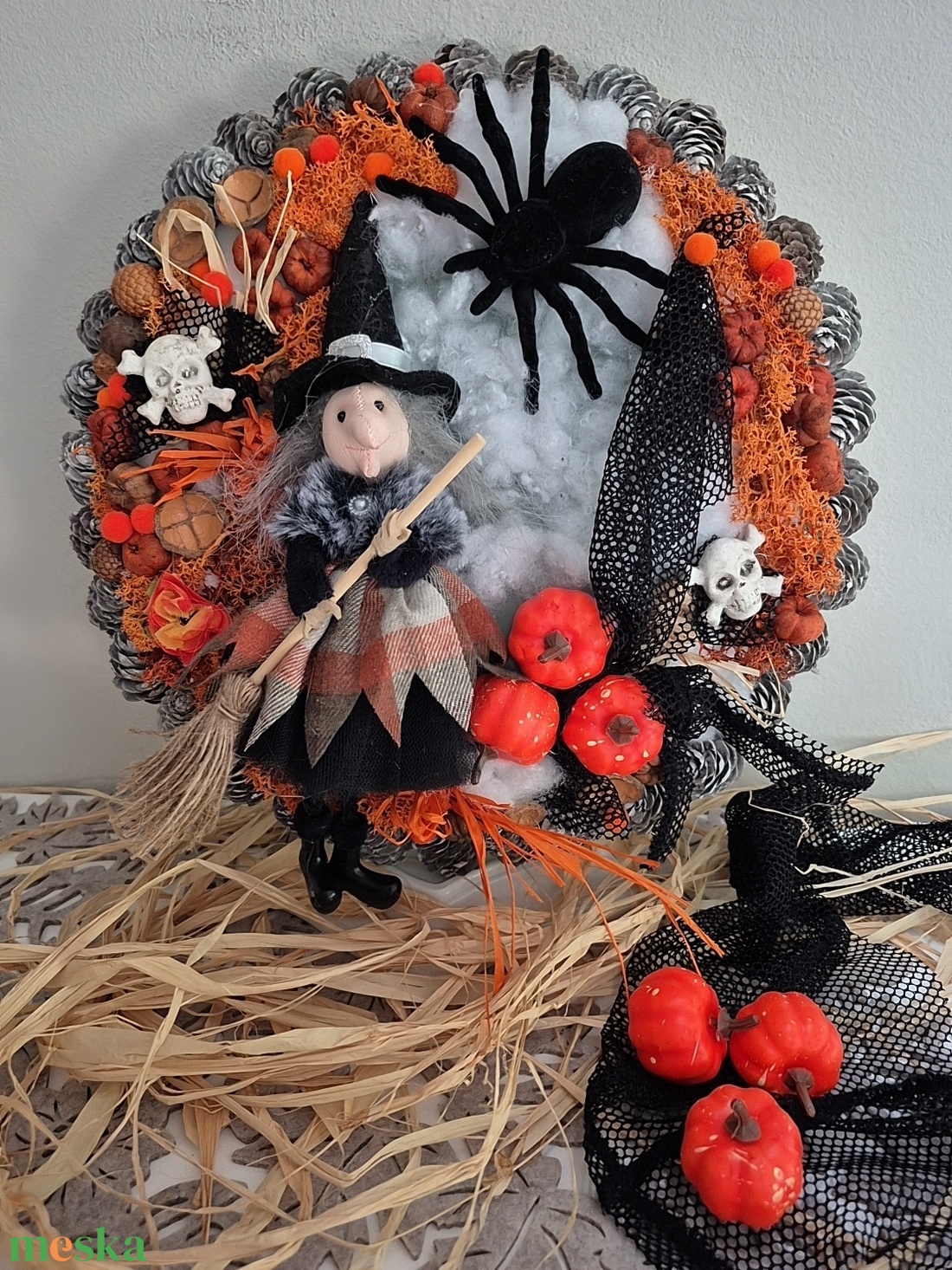 Halloween kopogtató  - otthon & életmód - dekoráció - ajtó- és ablak dekoráció - ajtódísz & kopogtató - Meska.hu