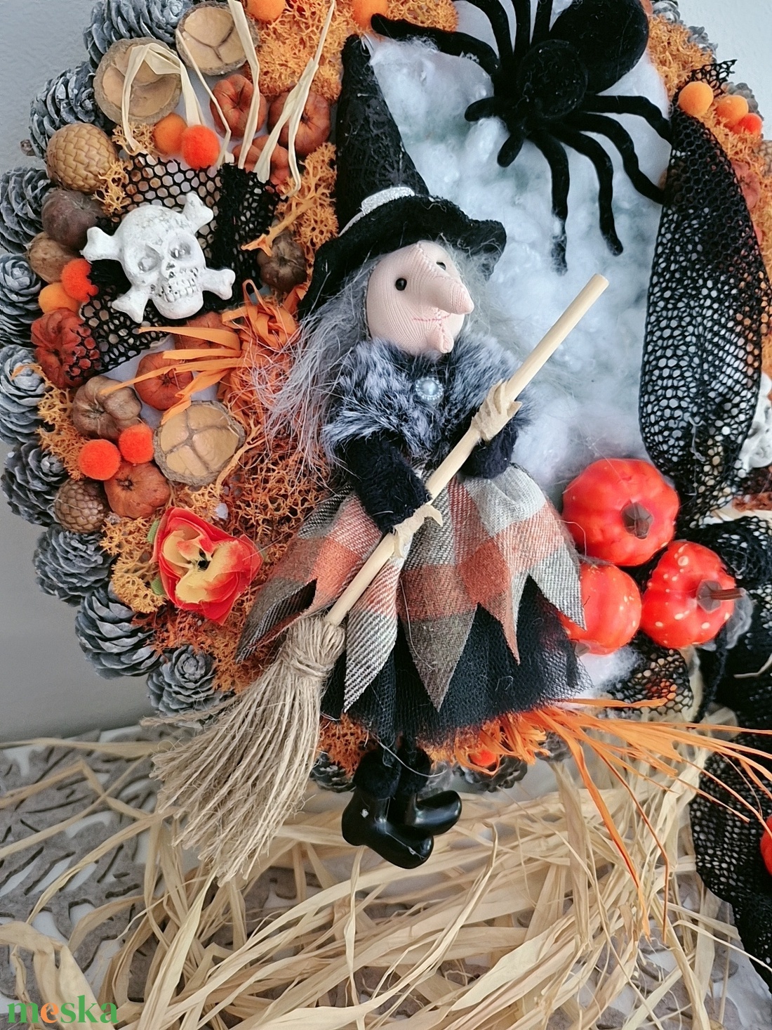 Halloween kopogtató  - otthon & életmód - dekoráció - ajtó- és ablak dekoráció - ajtódísz & kopogtató - Meska.hu