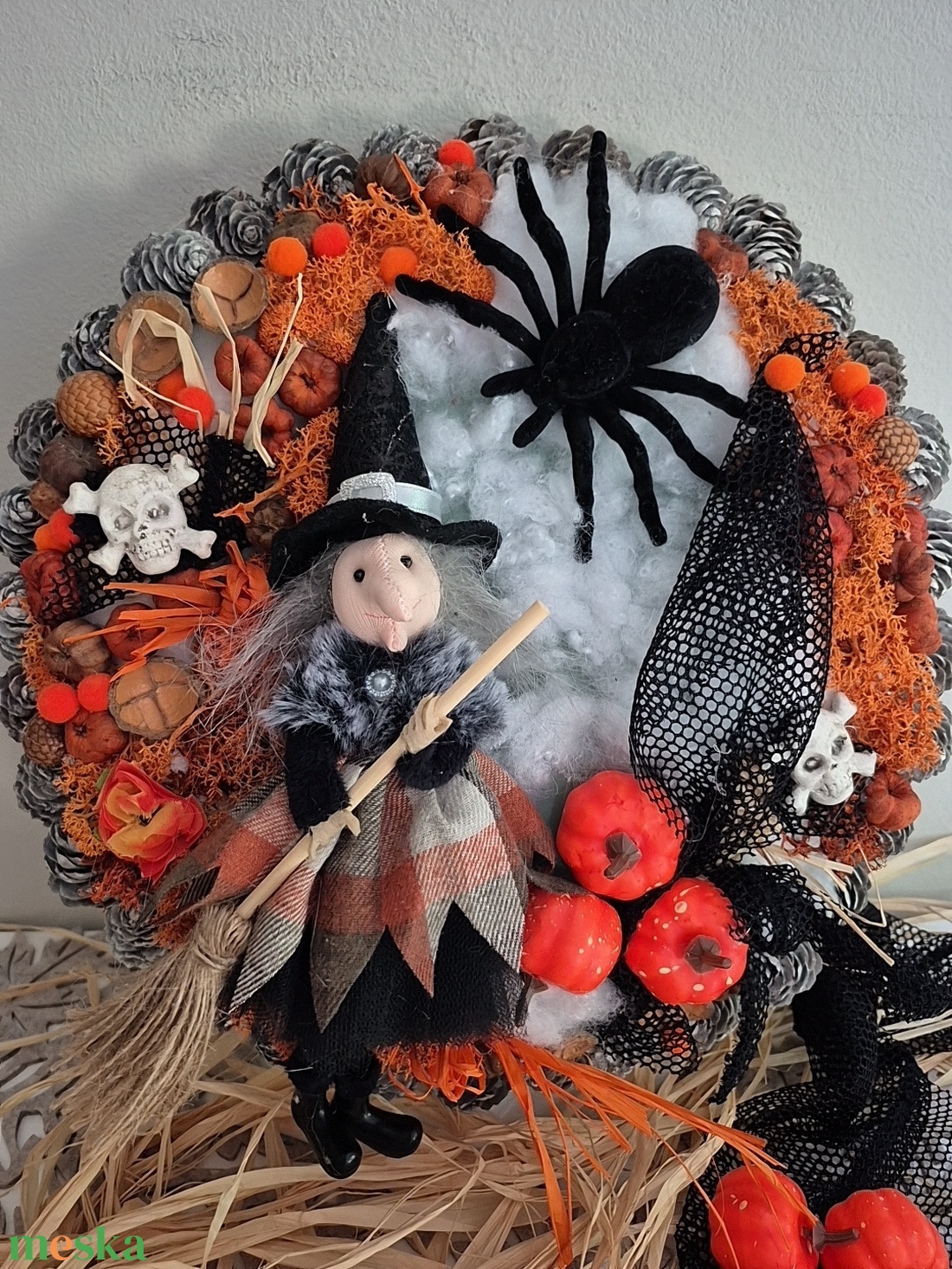 Halloween kopogtató  - otthon & életmód - dekoráció - ajtó- és ablak dekoráció - ajtódísz & kopogtató - Meska.hu