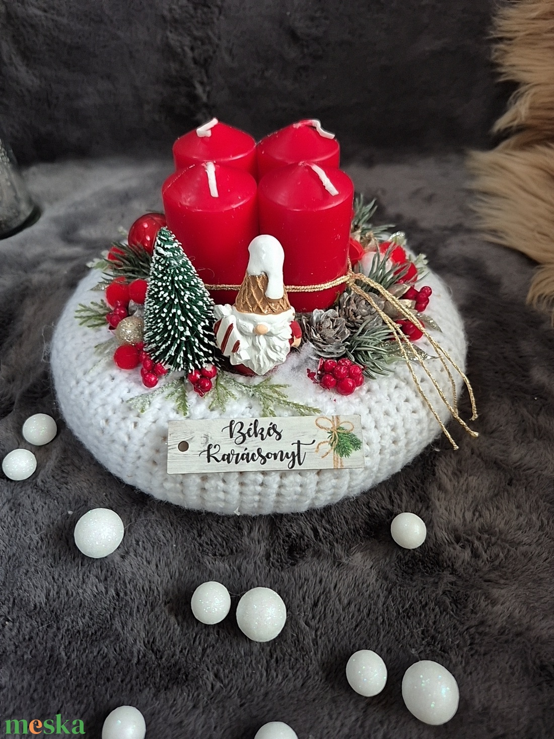 Adventi koszorú  - karácsony - adventi díszek - adventi koszorú - Meska.hu Adventi koszorú  - karácsony - adventi díszek - adventi koszorú - Meska.hu
