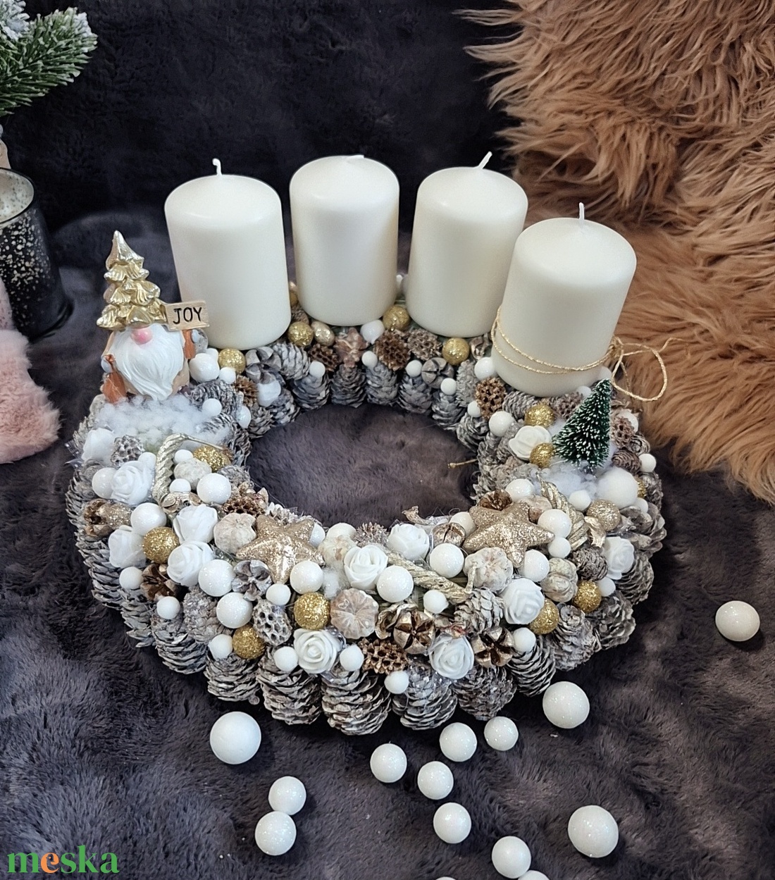 Adventi koszorú  - karácsony - adventi díszek - adventi koszorú - Meska.hu Adventi koszorú  - karácsony - adventi díszek - adventi koszorú - Meska.hu