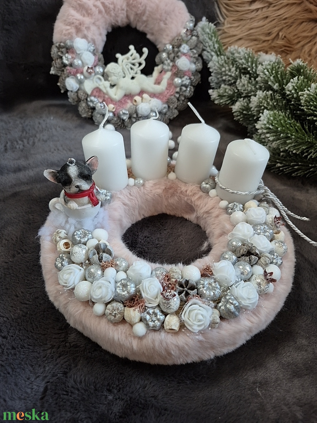 Adventi koszorú  - karácsony - adventi díszek - adventi koszorú - Meska.hu Adventi koszorú  - karácsony - adventi díszek - adventi koszorú - Meska.hu