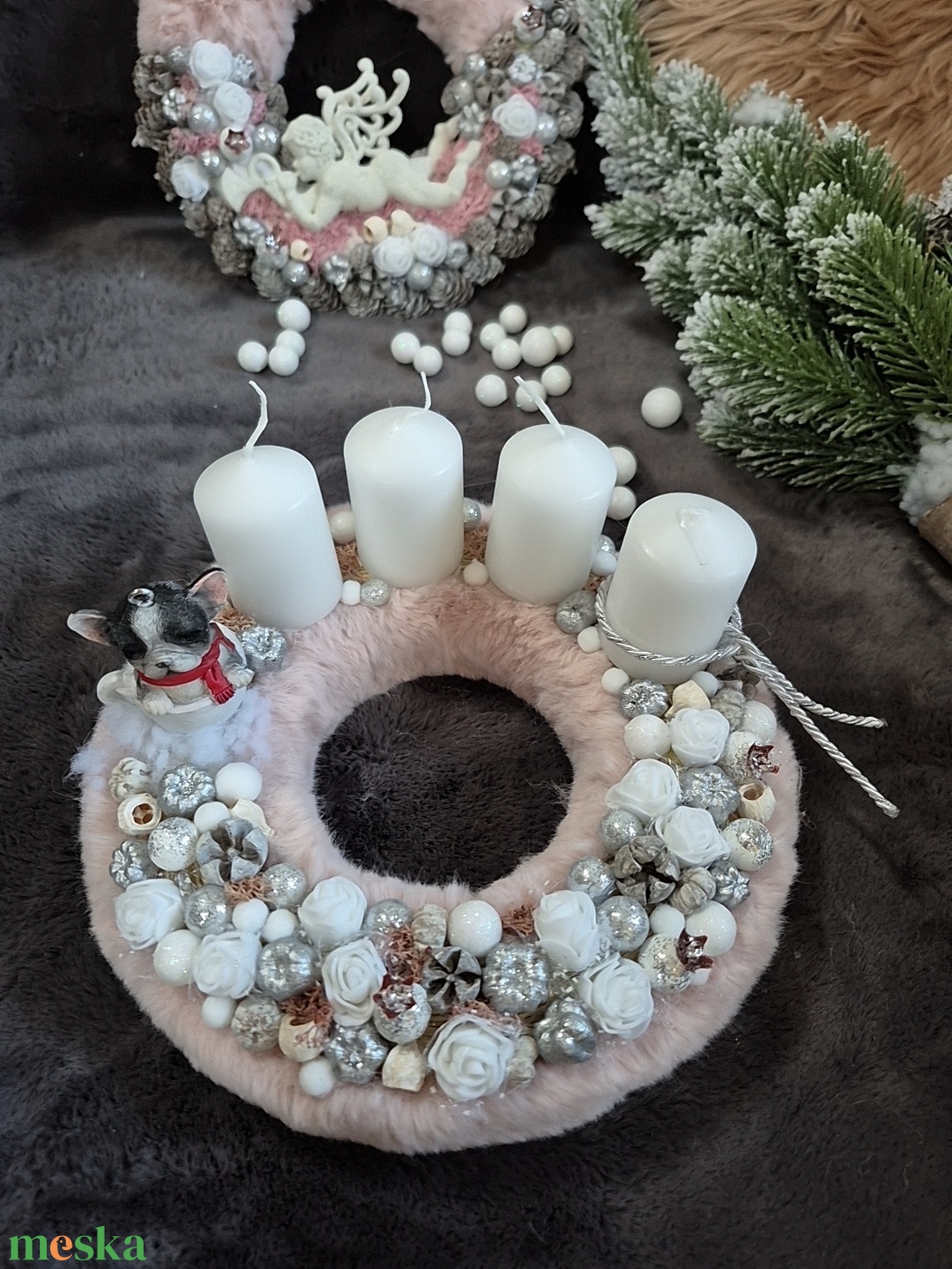 Adventi koszorú  - karácsony - adventi díszek - adventi koszorú - Meska.hu Adventi koszorú  - karácsony - adventi díszek - adventi koszorú - Meska.hu
