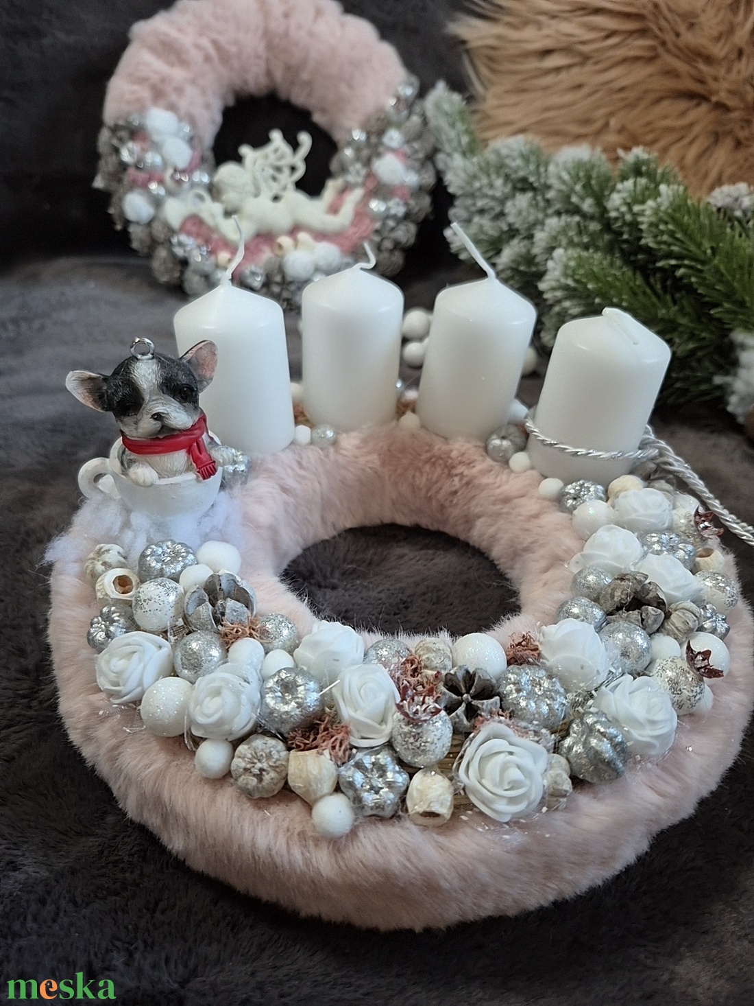 Adventi koszorú  - karácsony - adventi díszek - adventi koszorú - Meska.hu Adventi koszorú  - karácsony - adventi díszek - adventi koszorú - Meska.hu
