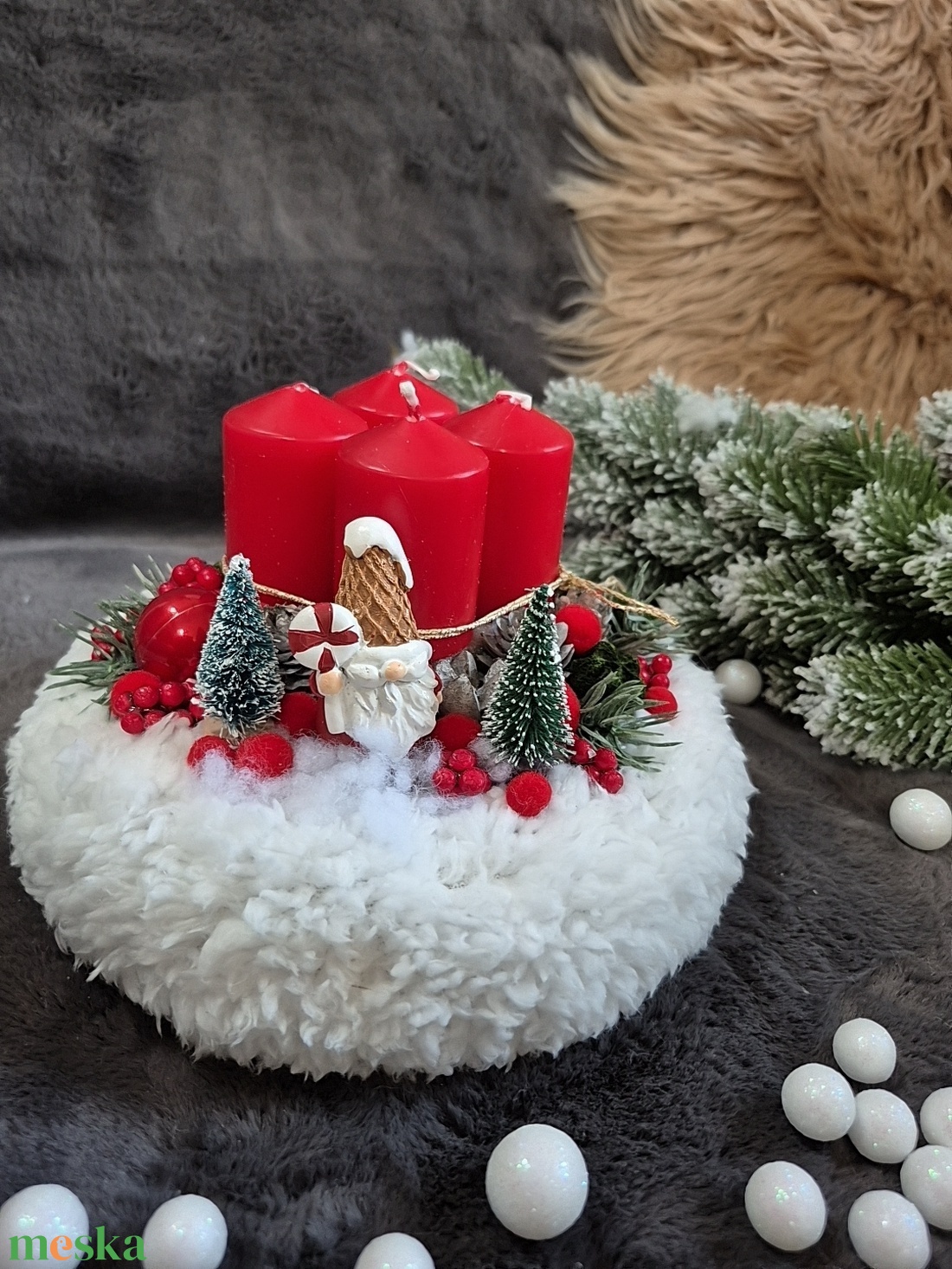 Adventi koszorú  - karácsony - adventi díszek - adventi koszorú - Meska.hu Adventi koszorú  - karácsony - adventi díszek - adventi koszorú - Meska.hu