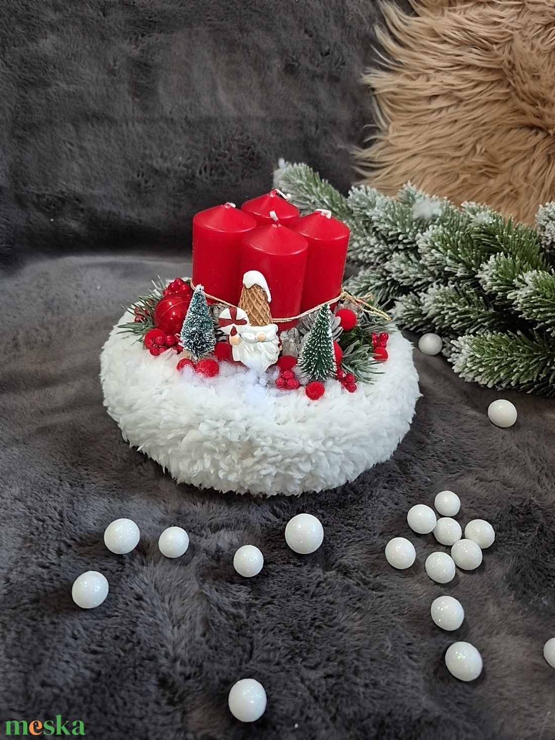 Adventi koszorú  - karácsony - adventi díszek - adventi koszorú - Meska.hu Adventi koszorú  - karácsony - adventi díszek - adventi koszorú - Meska.hu