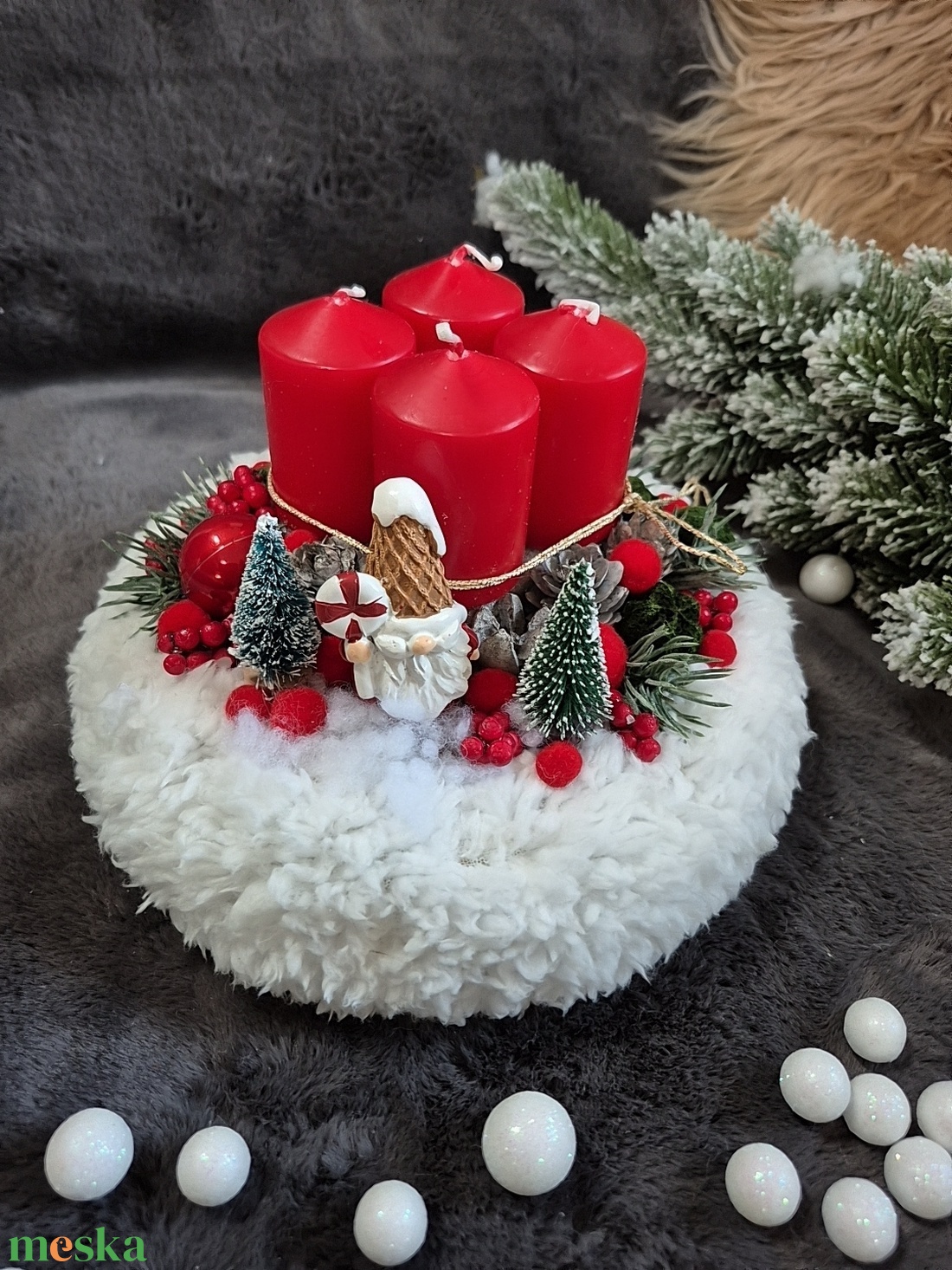 Adventi koszorú  - karácsony - adventi díszek - adventi koszorú - Meska.hu Adventi koszorú  - karácsony - adventi díszek - adventi koszorú - Meska.hu