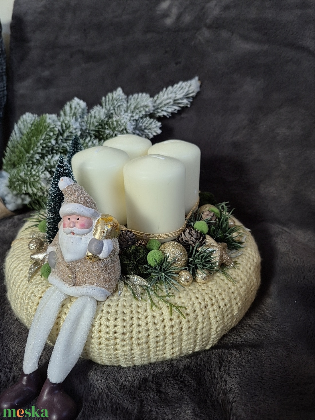 Adventi koszorú  - karácsony - adventi díszek - adventi koszorú - Meska.hu Adventi koszorú  - karácsony - adventi díszek - adventi koszorú - Meska.hu