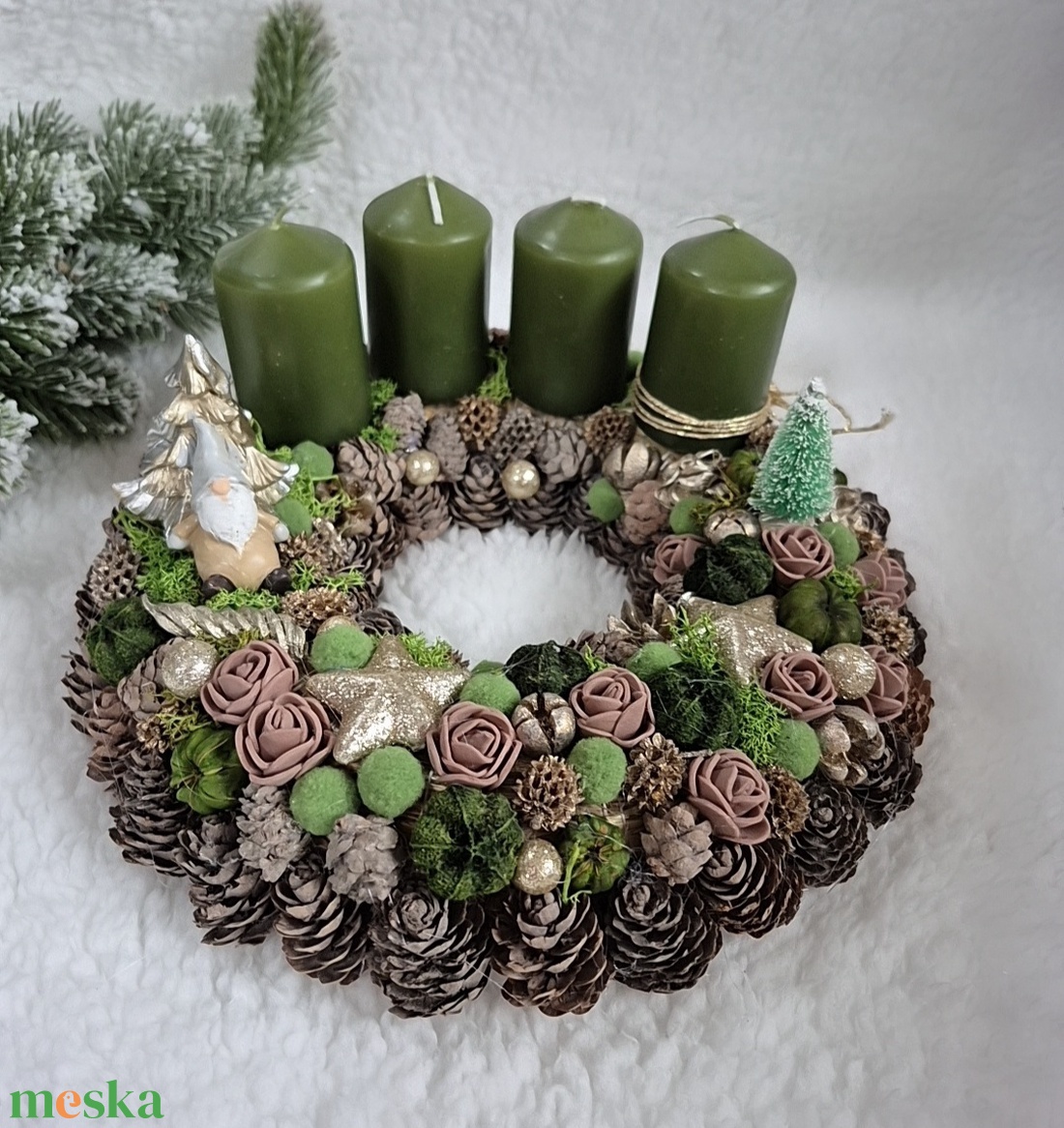Adventi koszorú  - karácsony - adventi díszek - adventi koszorú - Meska.hu Adventi koszorú  - karácsony - adventi díszek - adventi koszorú - Meska.hu
