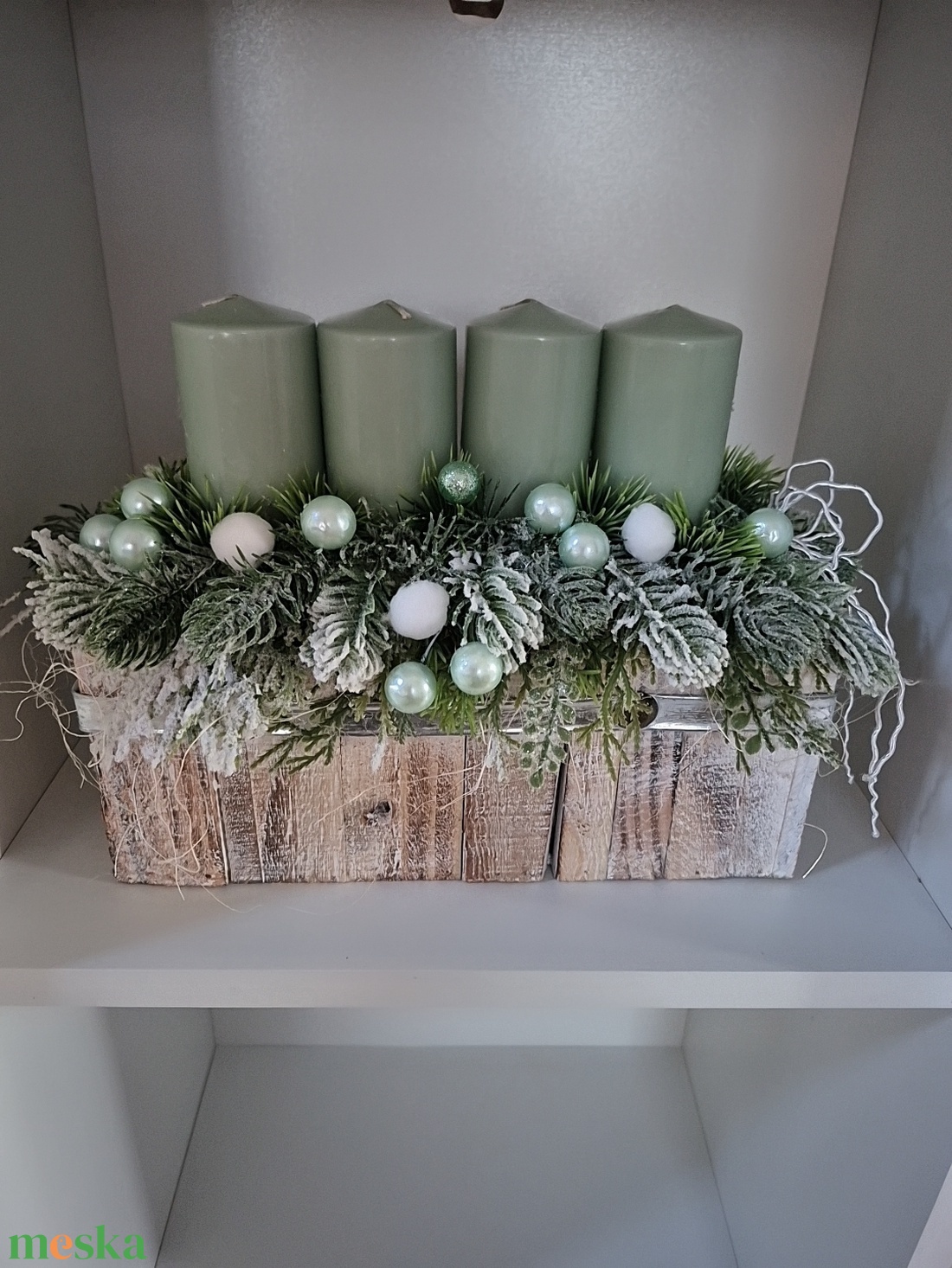 Adventi asztaldísz  - karácsony - adventi díszek - adventi asztaldísz - Meska.hu