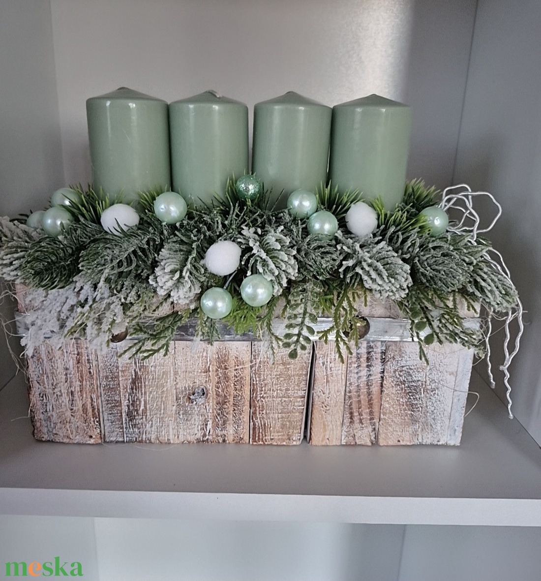 Adventi asztaldísz  - karácsony - adventi díszek - adventi asztaldísz - Meska.hu