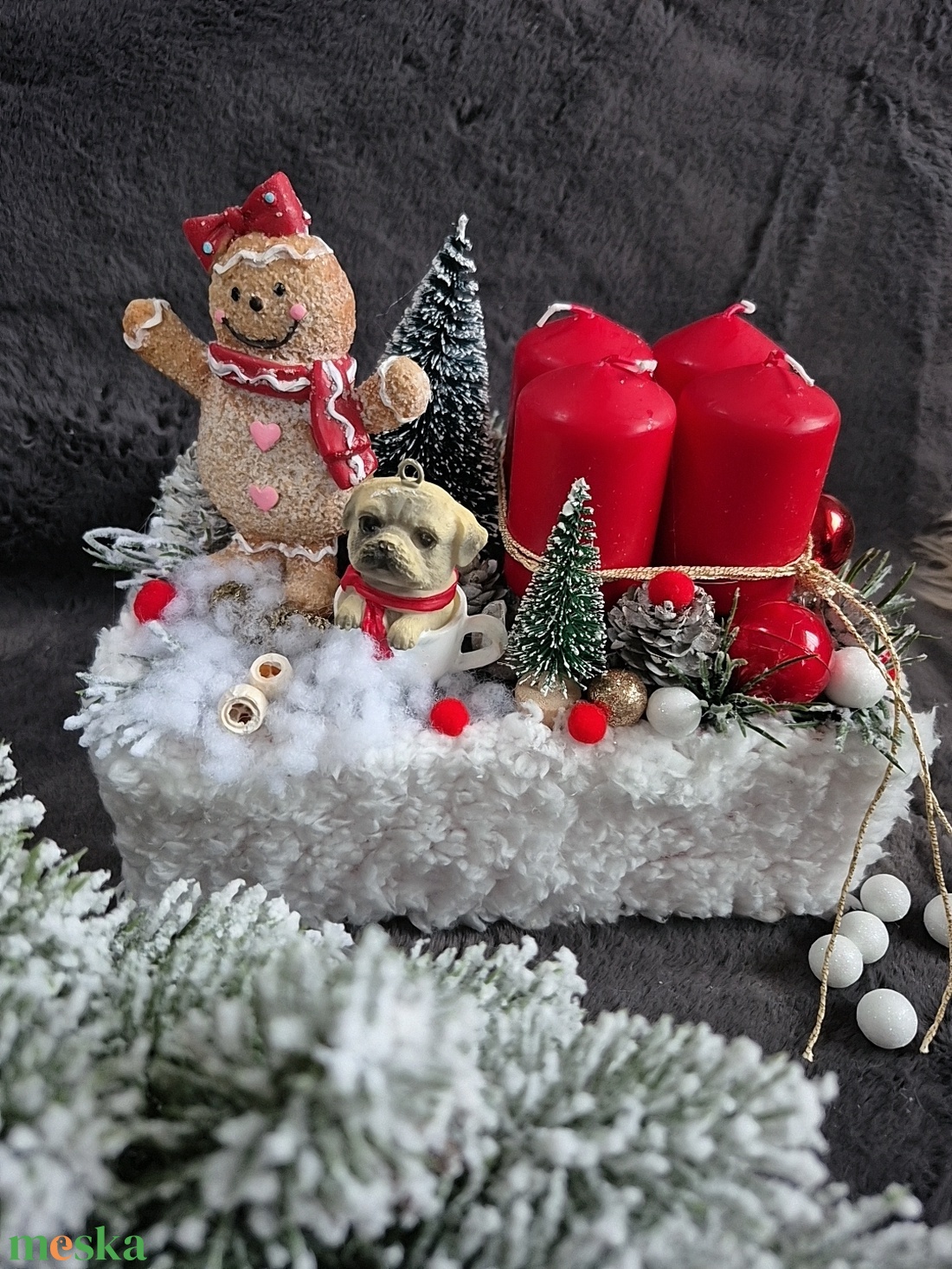 Adventi box - karácsony - adventi díszek - adventi asztaldísz - Meska.hu