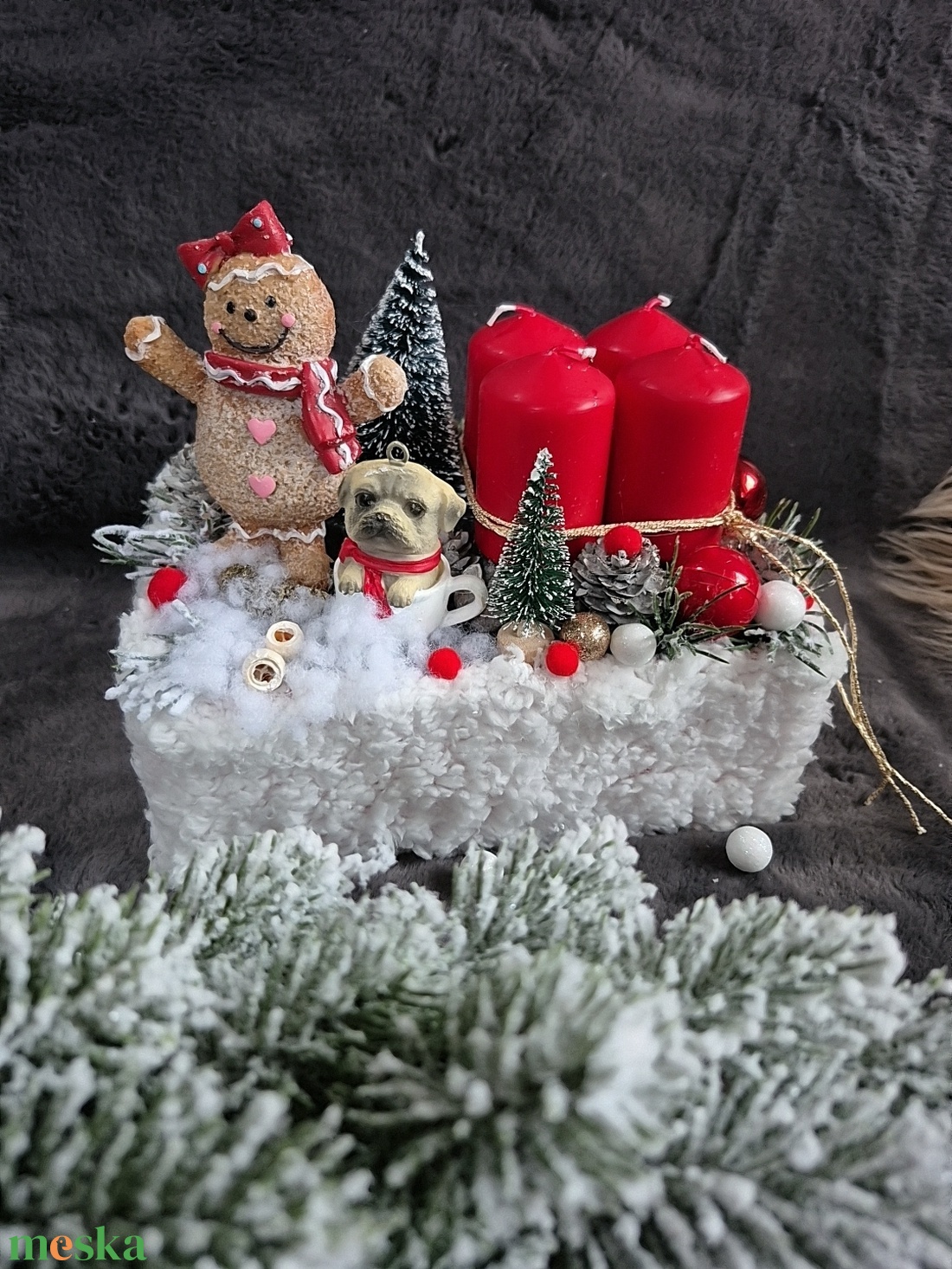 Adventi box - karácsony - adventi díszek - adventi asztaldísz - Meska.hu