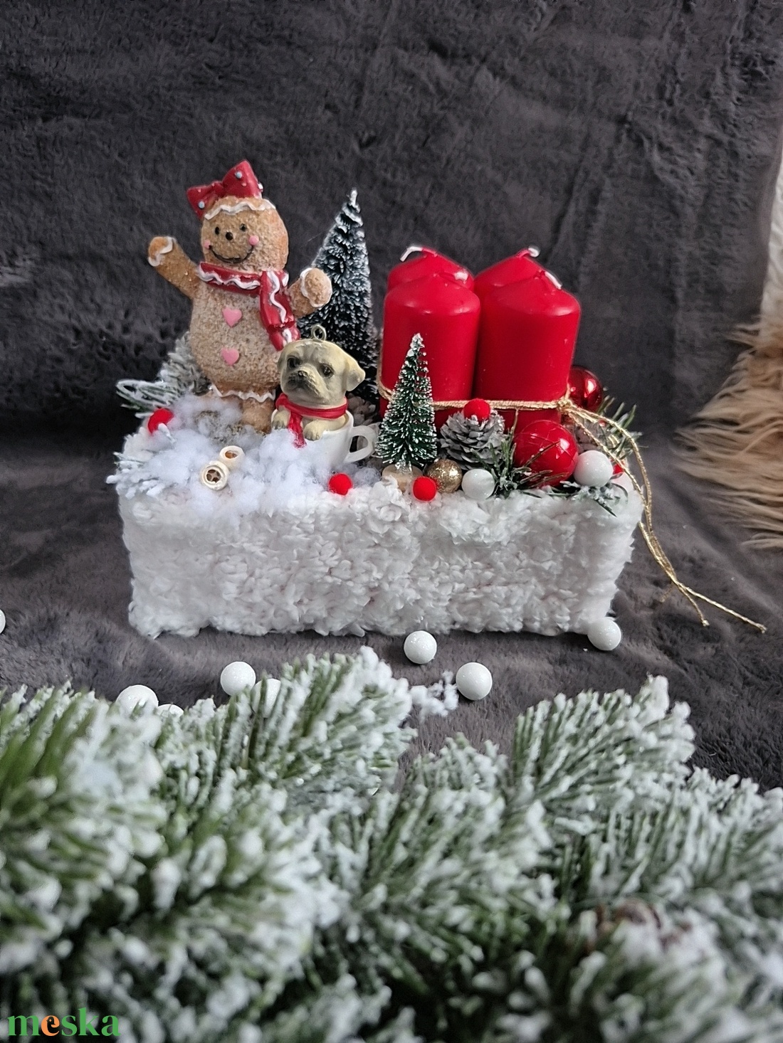 Adventi box - karácsony - adventi díszek - adventi asztaldísz - Meska.hu