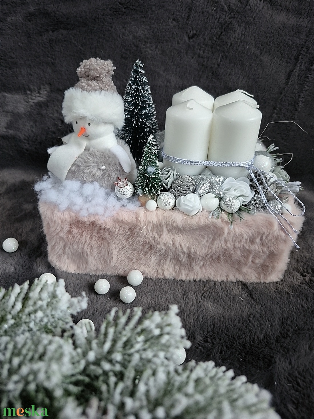 Adventi box  - karácsony - adventi díszek - adventi koszorú - Meska.hu