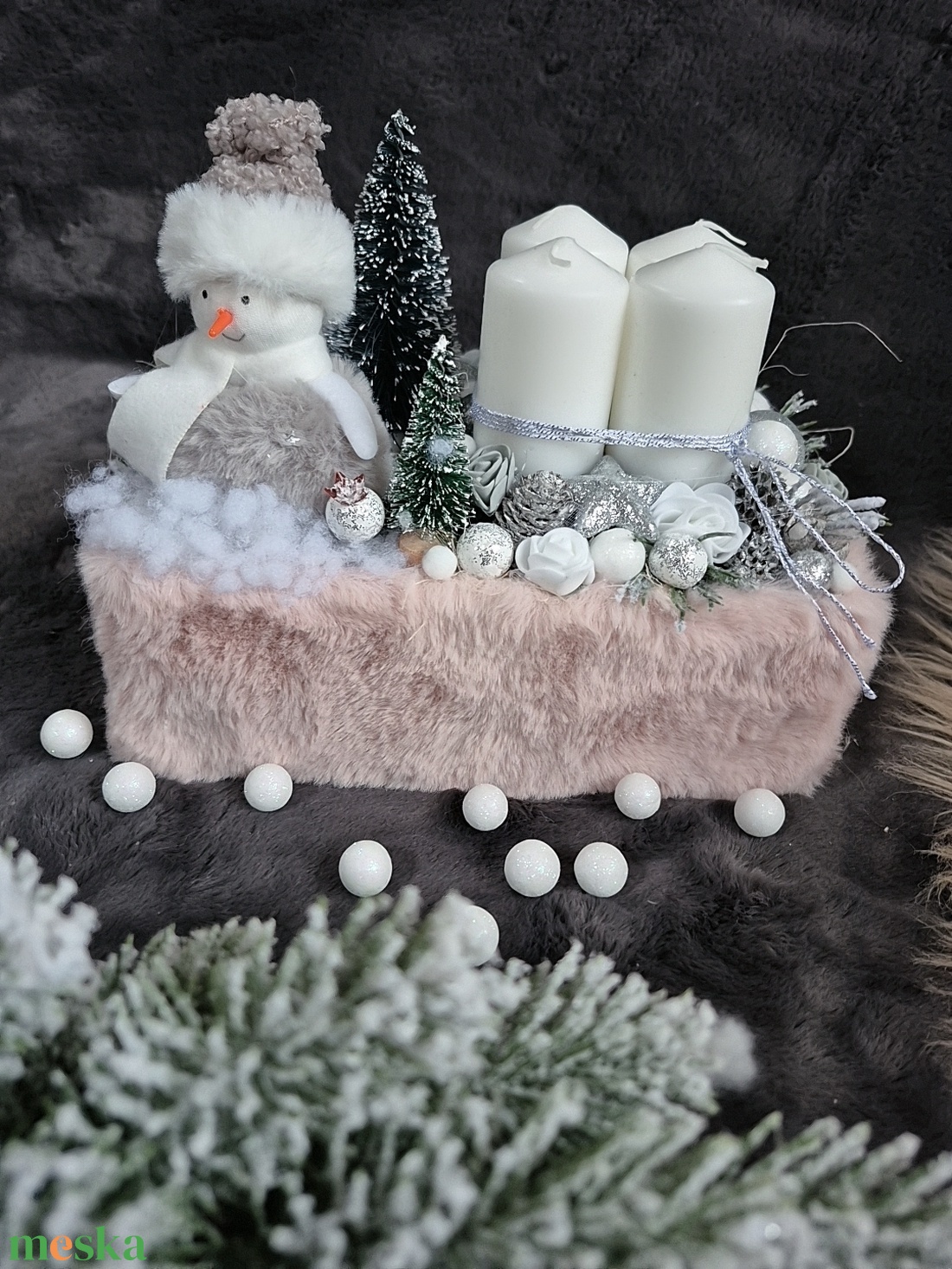 Adventi box  - karácsony - adventi díszek - adventi koszorú - Meska.hu