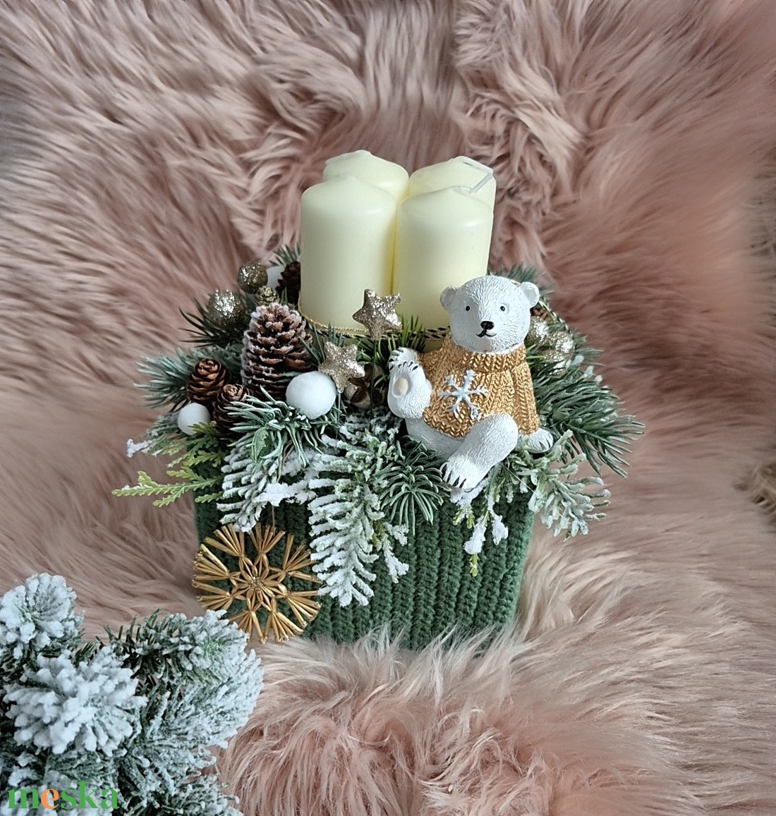 Adventi asztaldísz  -  - Meska.hu