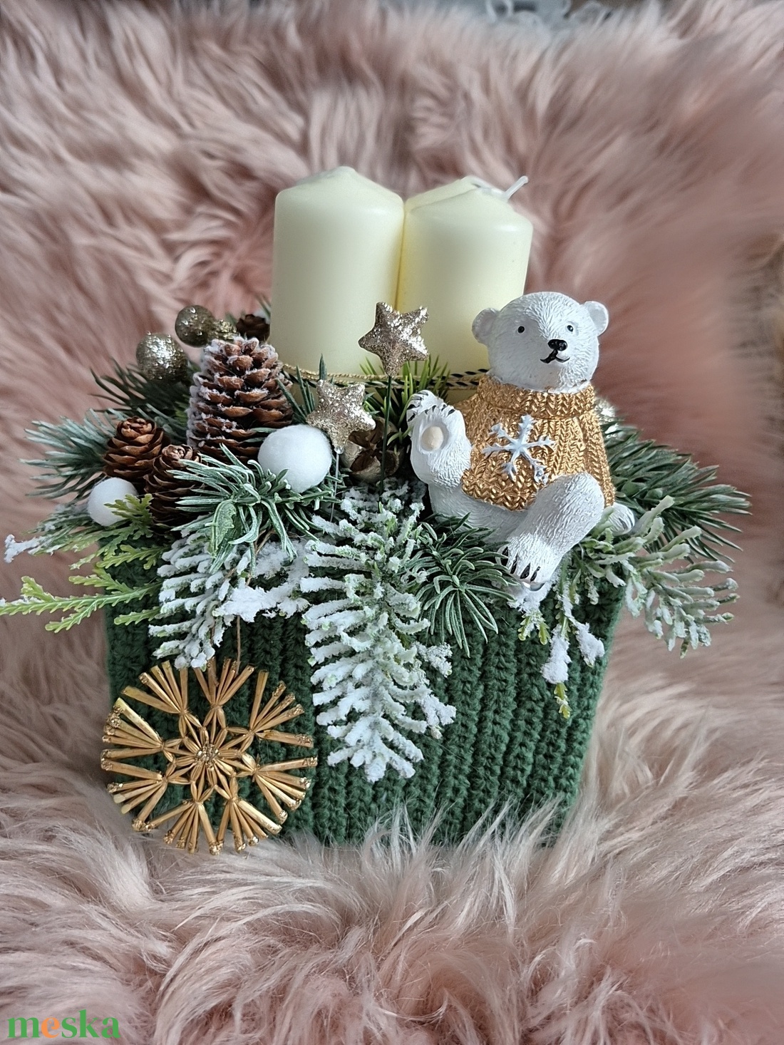 Adventi asztaldísz  -  - Meska.hu