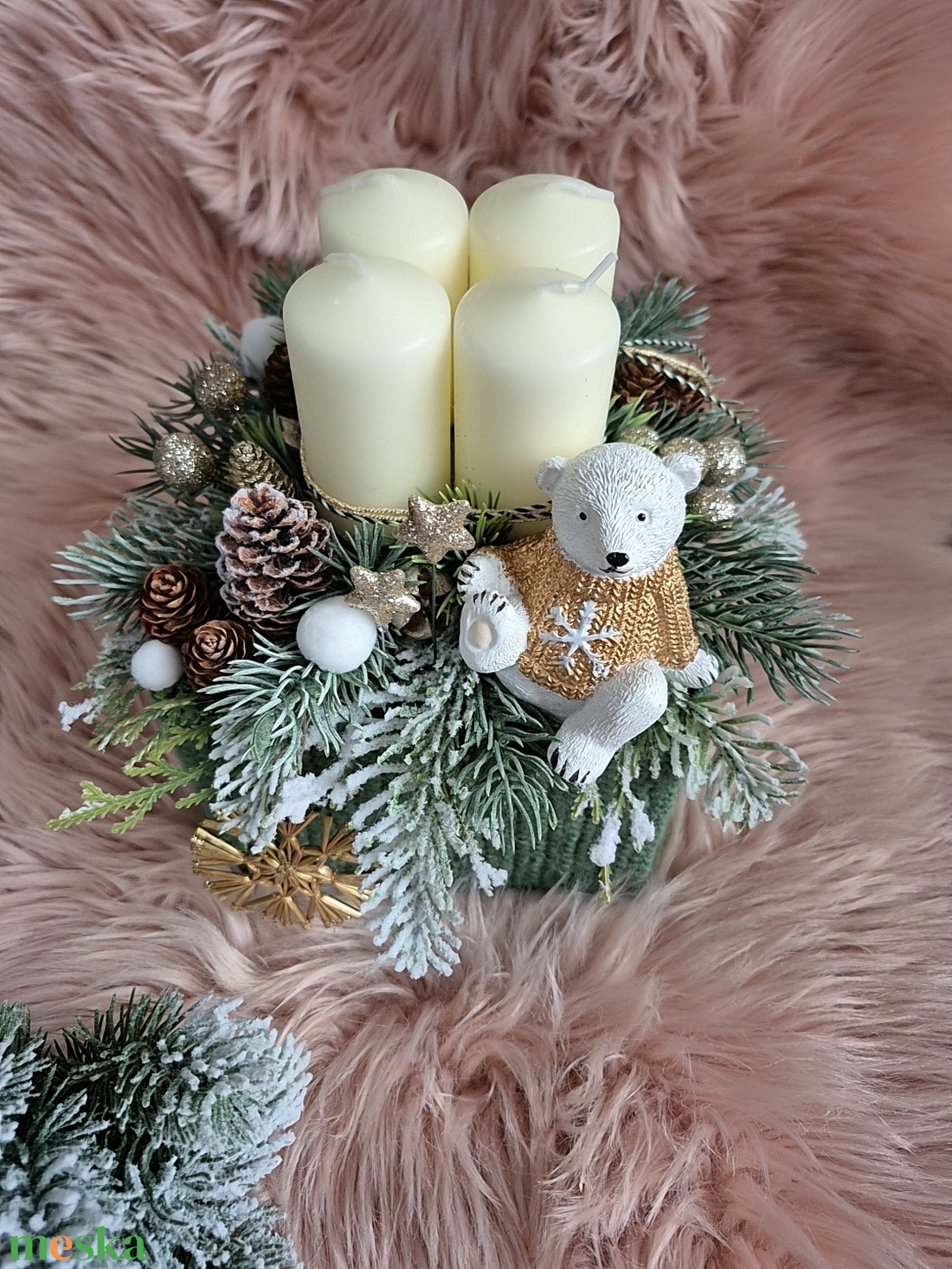 Adventi asztaldísz  -  - Meska.hu