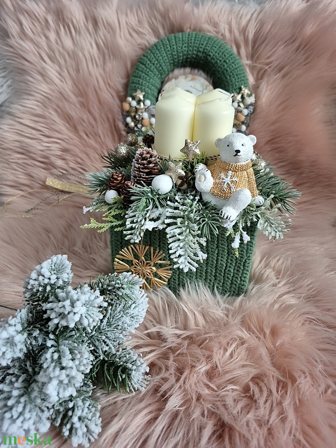 Adventi asztaldísz  -  - Meska.hu