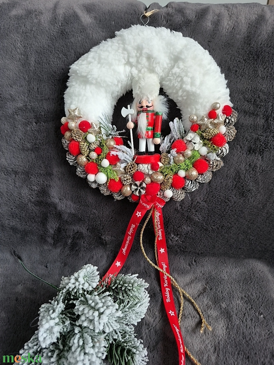 Adventi koszorú  - karácsony - adventi díszek - adventi koszorú - Meska.hu