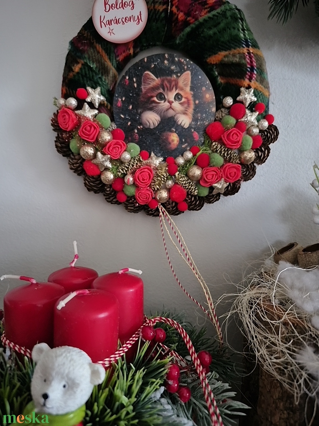 Kopogtató  - otthon & életmód - dekoráció - ajtó- és ablak dekoráció - ajtódísz & kopogtató - Meska.hu