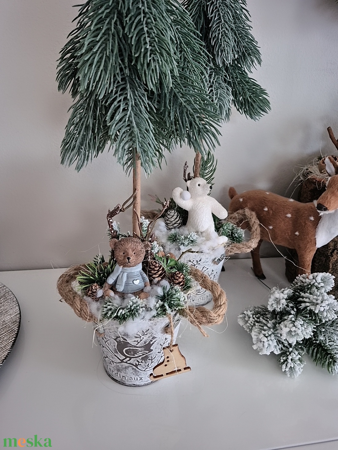 Karácsonyi dekoráció  - karácsony - karácsonyi lakásdekoráció - karácsonyfa szoknya, karácsonyfa alátét - Meska.hu