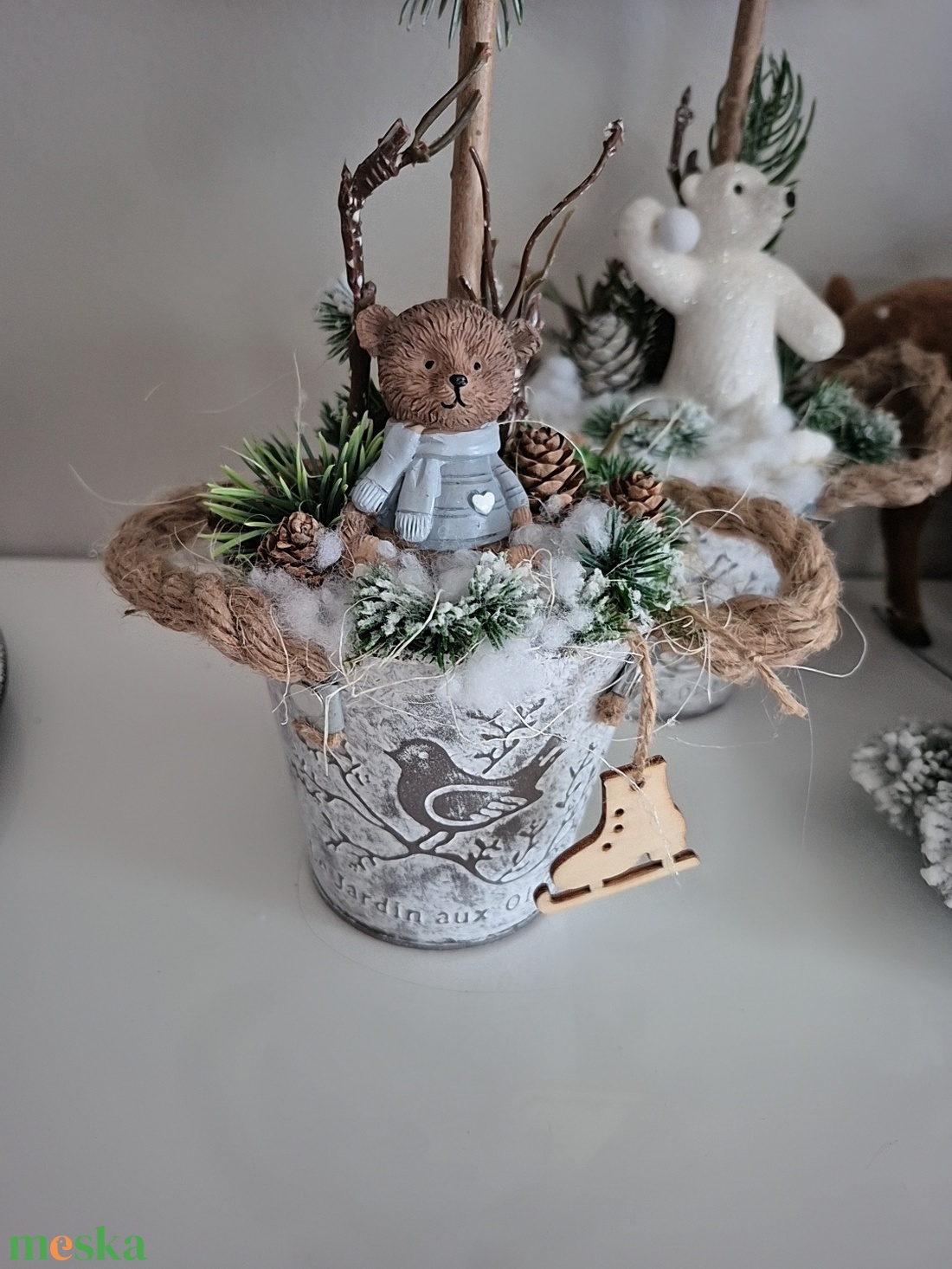 Karácsonyi dekoráció  - karácsony - karácsonyi lakásdekoráció - karácsonyfa szoknya, karácsonyfa alátét - Meska.hu