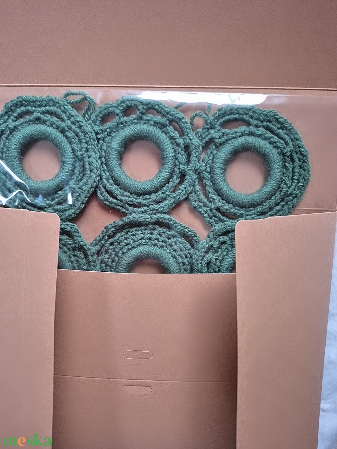 Horgolt karácsonyfa díszek csomagban  - karácsony - karácsonyi lakásdekoráció - karácsonyfadíszek - Meska.hu