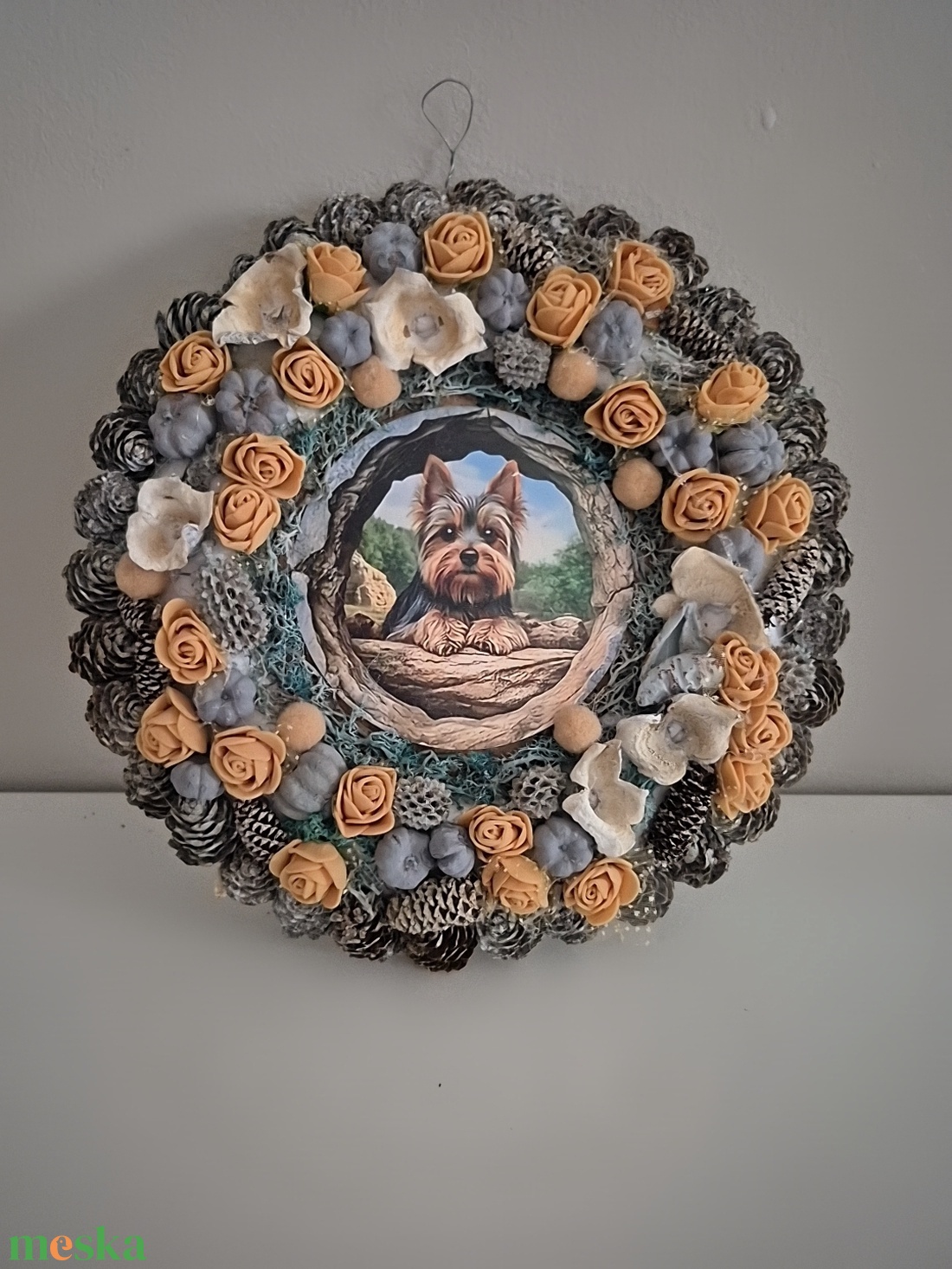 Kopogtató Yorkshire - otthon & életmód - dekoráció - ajtó- és ablak dekoráció - ajtódísz & kopogtató - Meska.hu