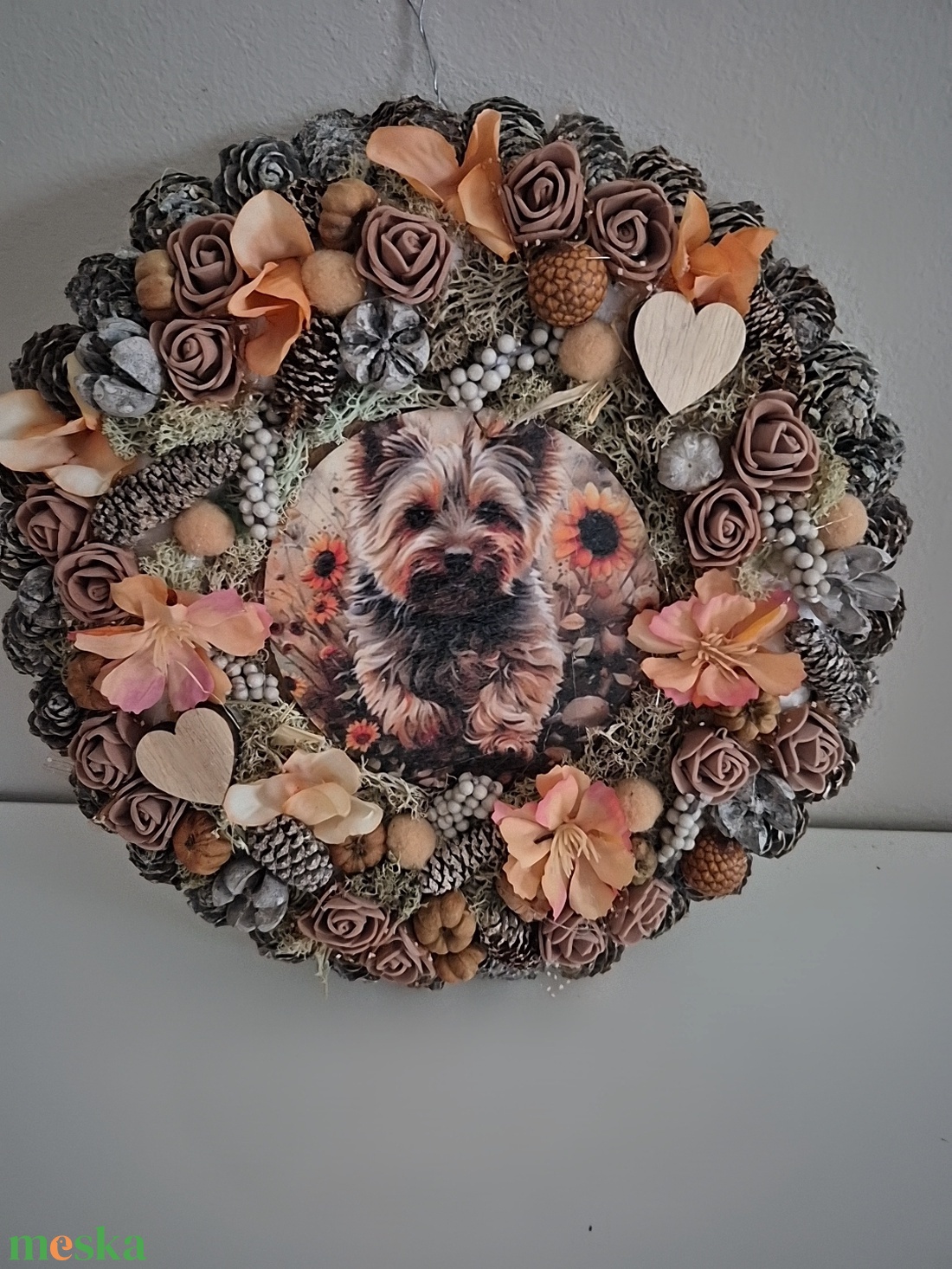 Ajtódísz Yorkshire  - otthon & életmód - dekoráció - ajtó- és ablak dekoráció - ajtódísz & kopogtató - Meska.hu