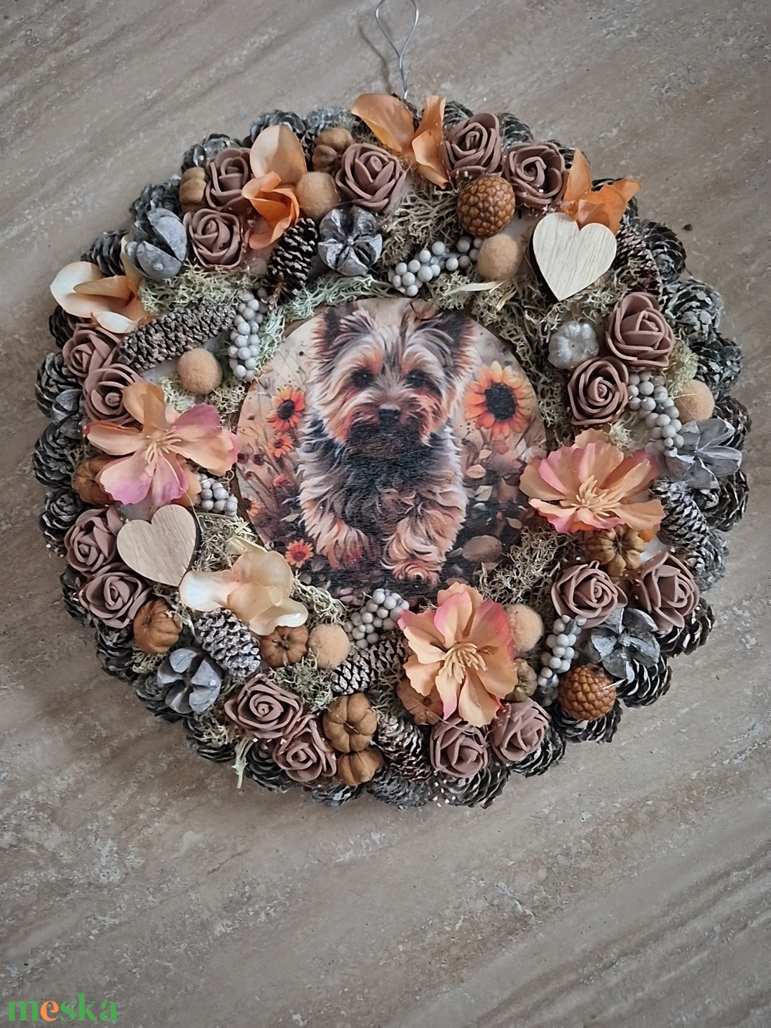 Ajtódísz Yorkshire  - otthon & életmód - dekoráció - ajtó- és ablak dekoráció - ajtódísz & kopogtató - Meska.hu