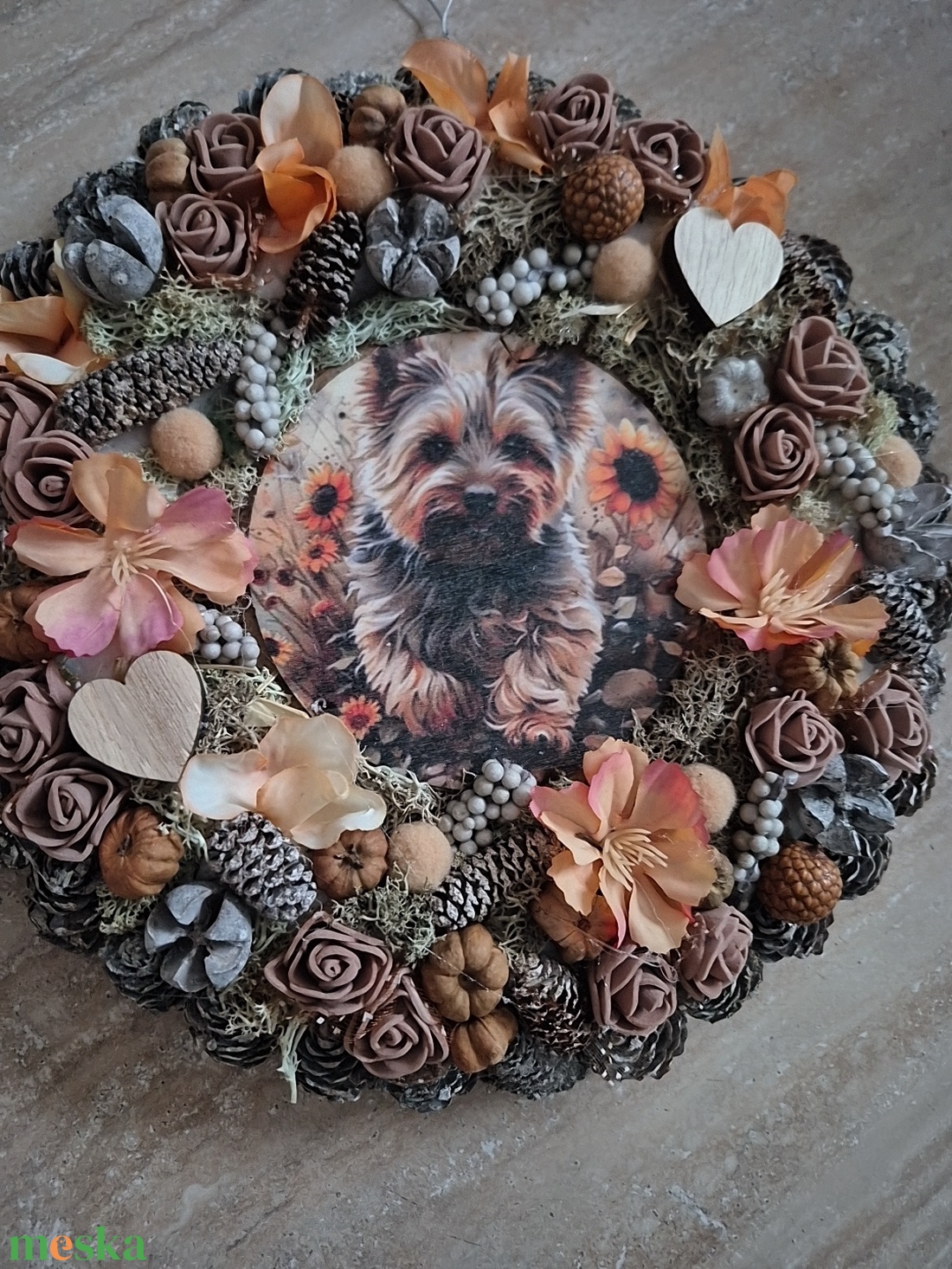 Ajtódísz Yorkshire  - otthon & életmód - dekoráció - ajtó- és ablak dekoráció - ajtódísz & kopogtató - Meska.hu